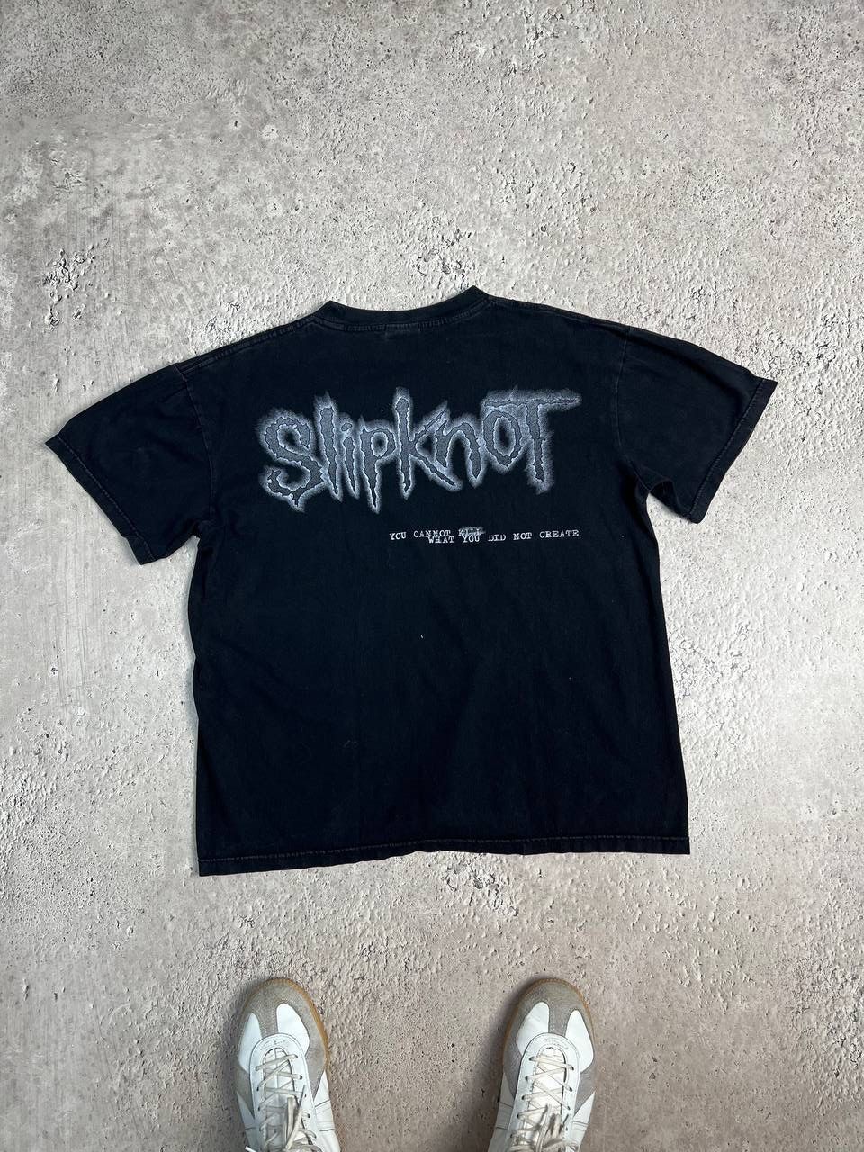 Band Tees × Vintage Vintage 00s Slipknot Lowa Rock Metal T-Shirt Big Logo Y2K Size US L / EU 52-54 / 3 - 6 Thumbnail