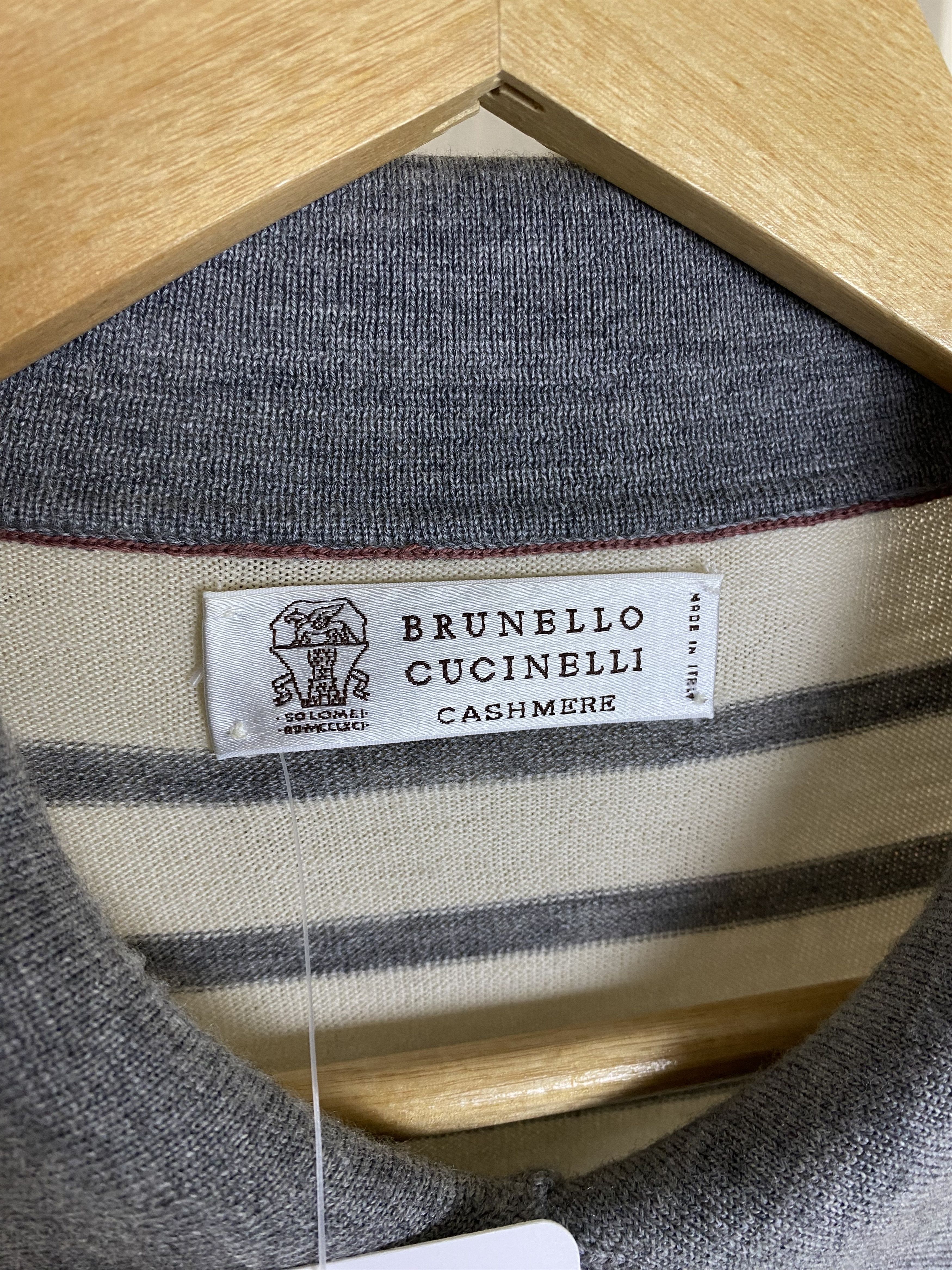 Brunello Cucinelli BRUNELLO CUCINELLI Knit Sweater Cashmere wool Near unused Size US L / EU 52-54 / 3 - 11 Thumbnail