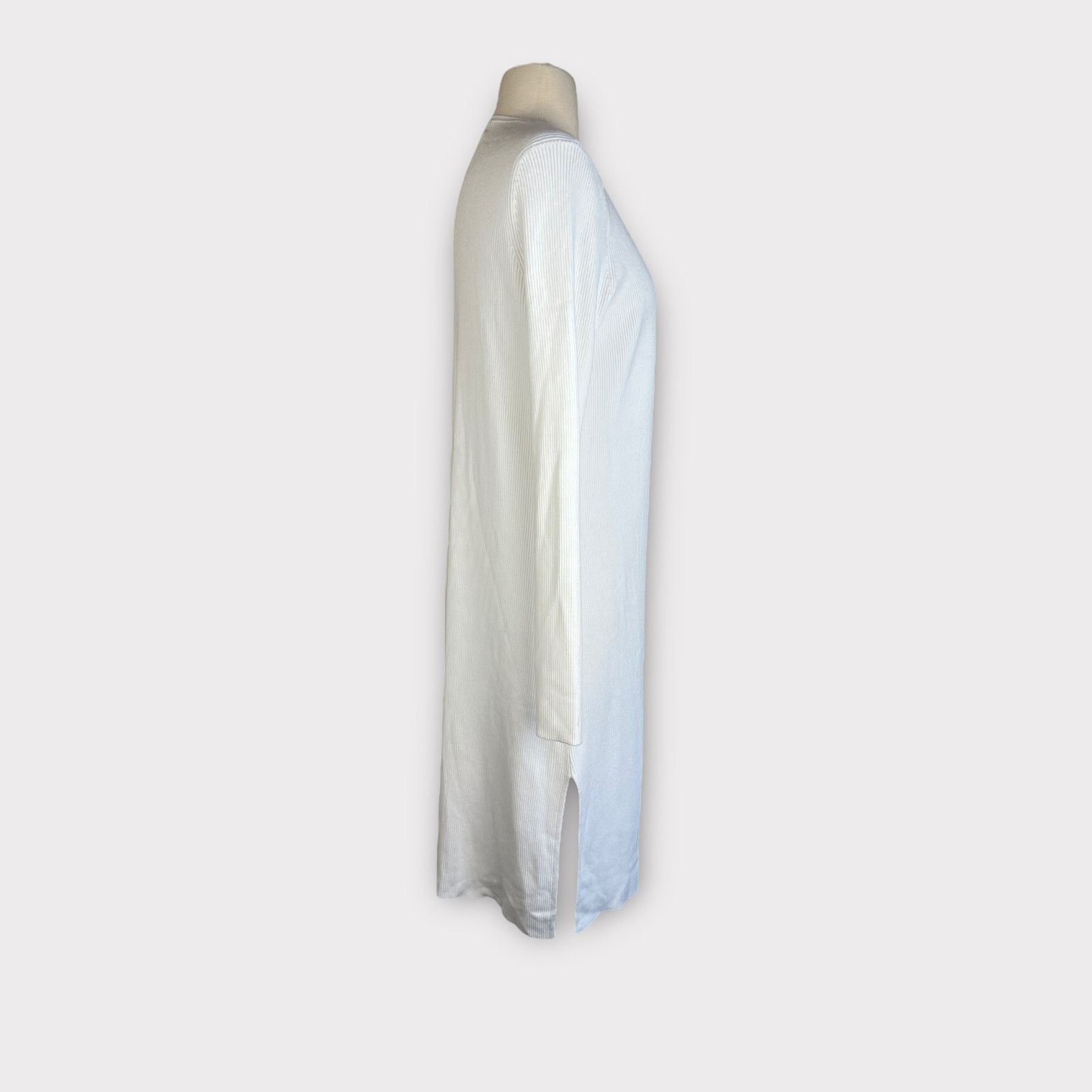 Nordstrom 525 America | Longline Open Cardigan Double Slit | Medium Size M / US 6-8 / IT 42-44 - 5 Thumbnail