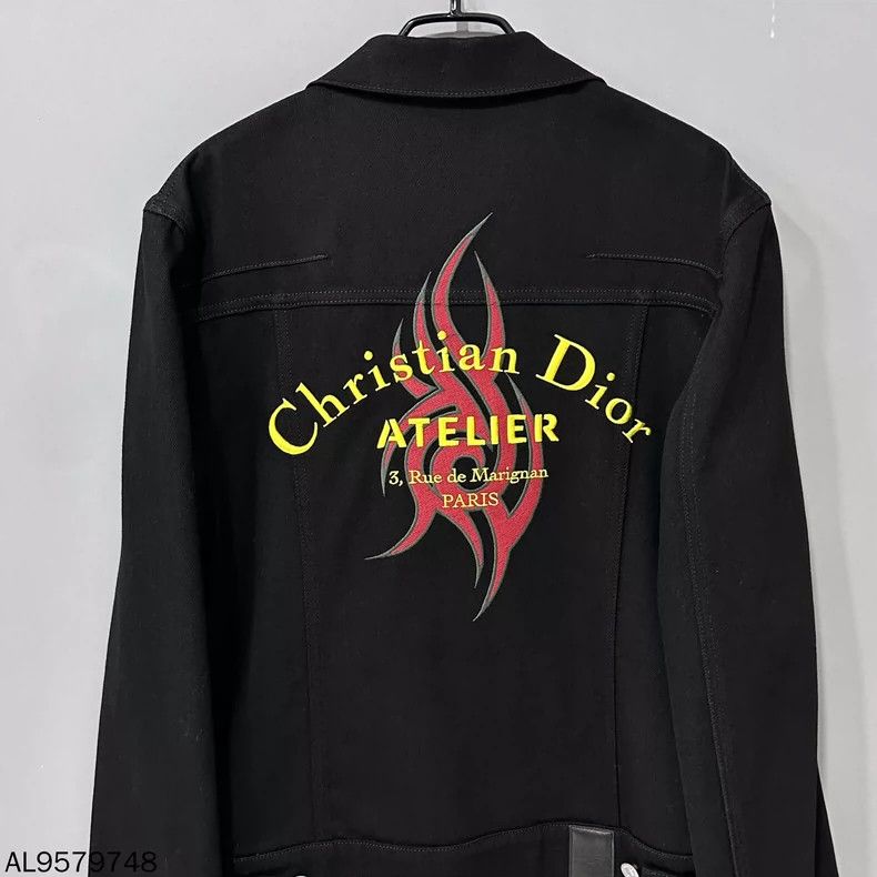 Dior flame logo denim jacket 2501-Nextarrow Size US M / EU 48-50 / 2 - 3 Thumbnail