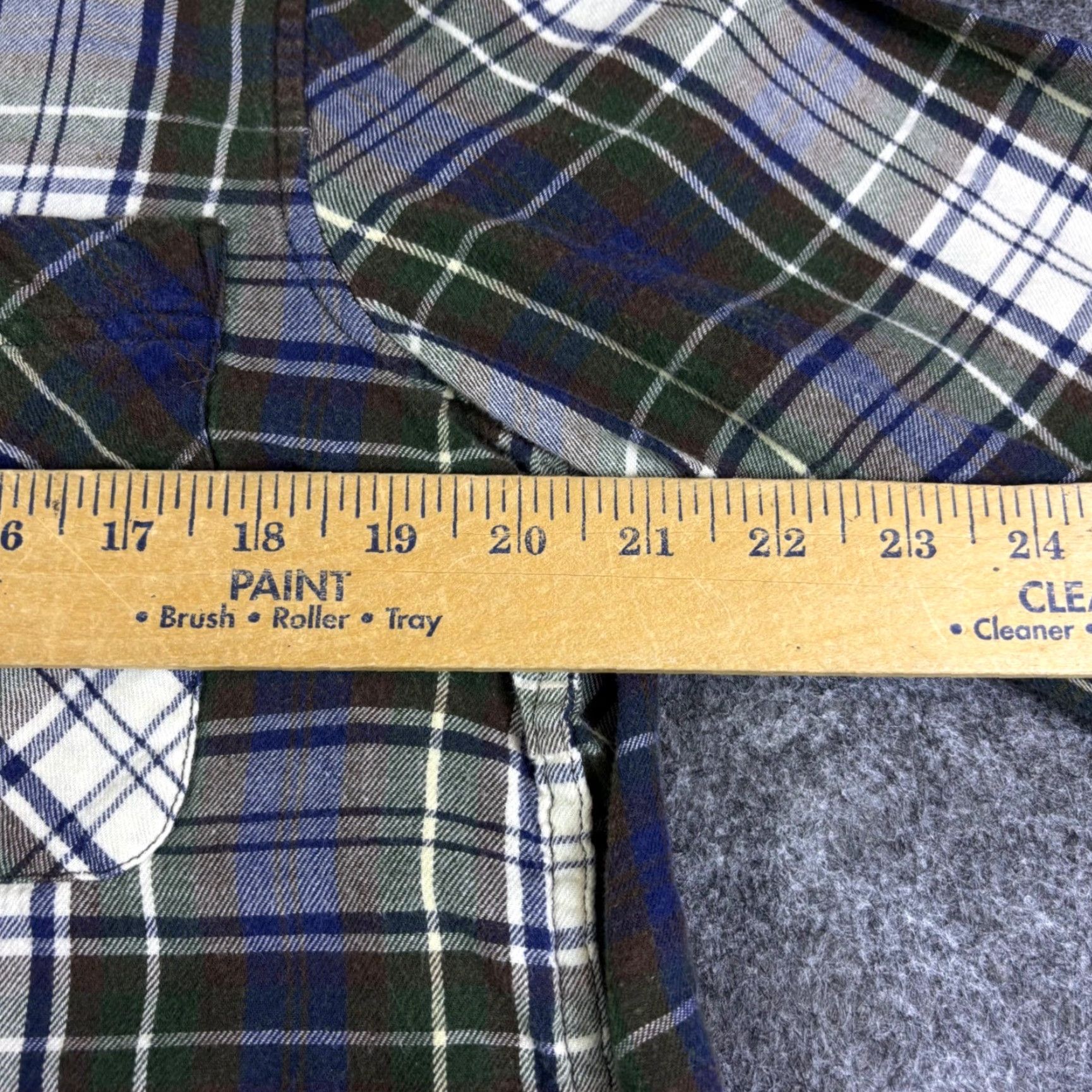 Vintage Denim & Supply Ralph Lauren Womens Plaid Flannel Shirt Green Blue Utility Large Size L / US 10 / IT 46 - 4 Thumbnail