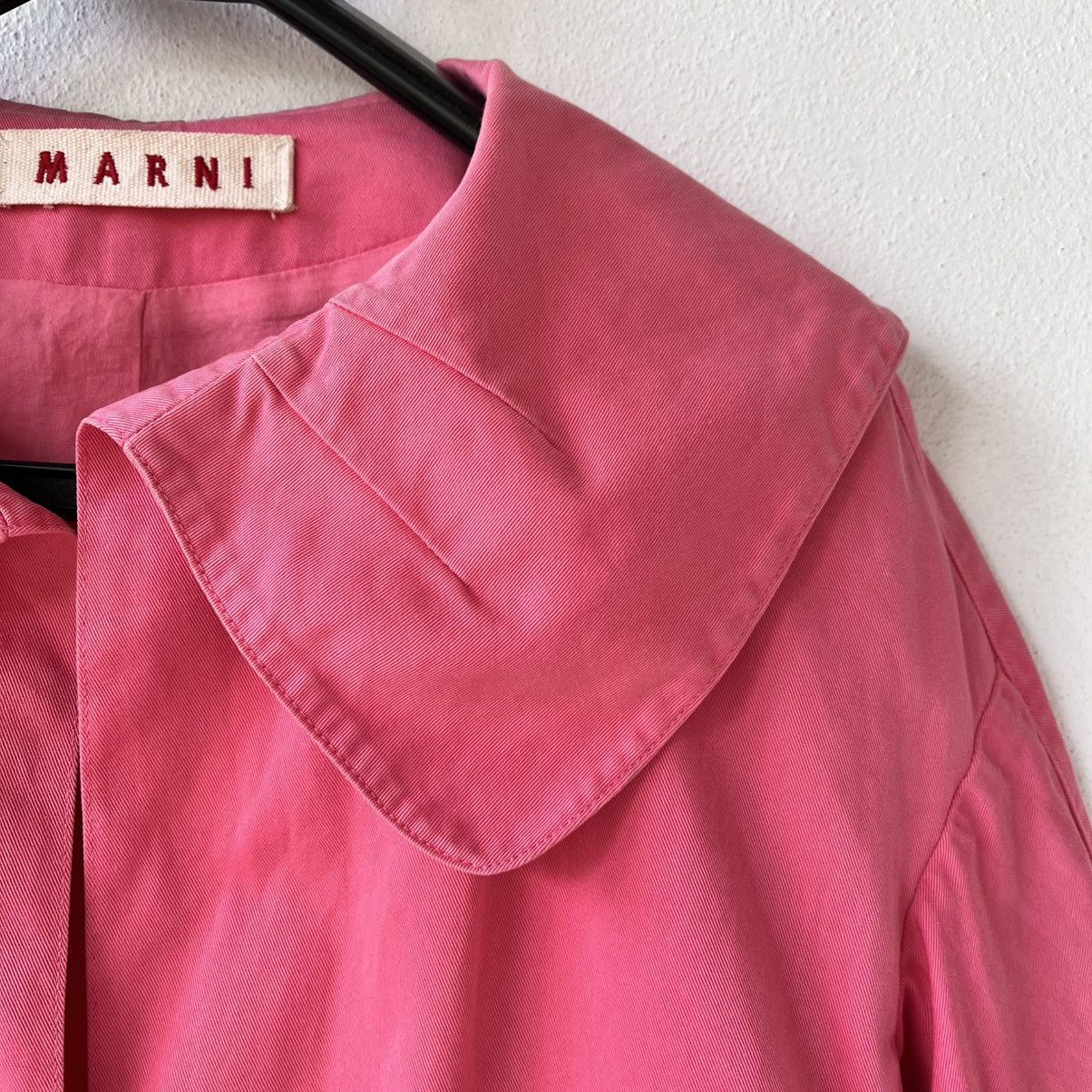 Marni Marni Cropped Peter Pan Collar Cotton Jacket Made in Italy Size XS / US 0-2 / IT 36-38 - 14 Thumbnail
