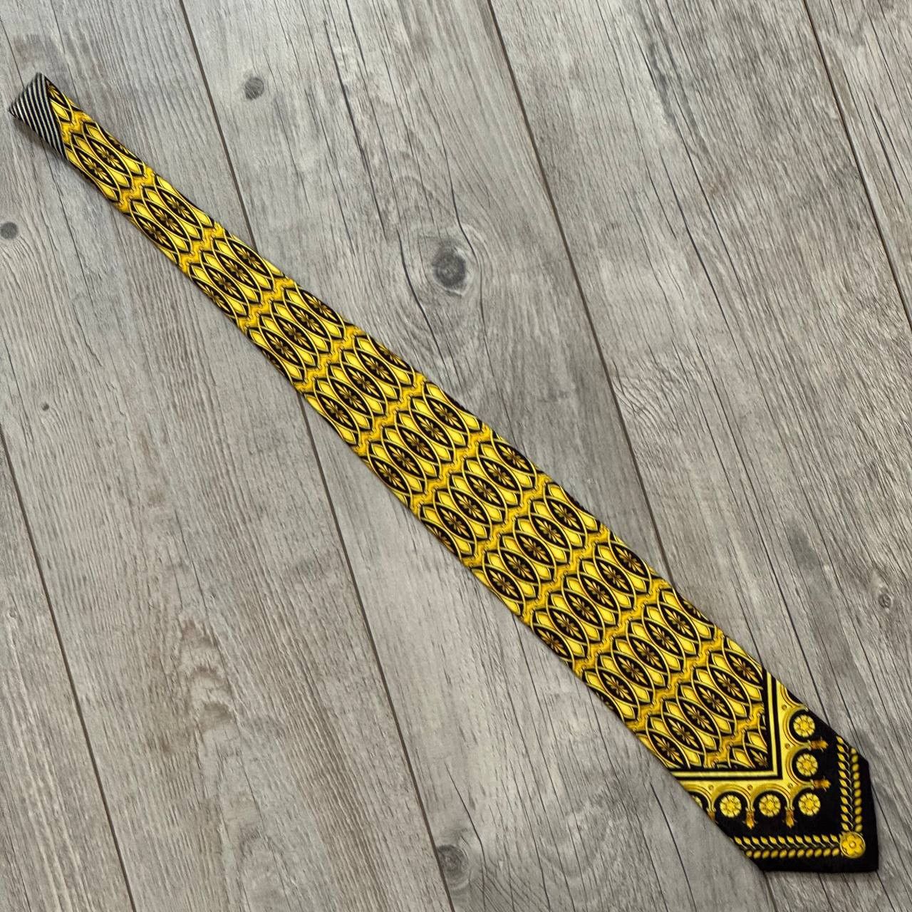 Versace Vintage Versace Barocco Print V2 Silk Tie Size ONE SIZE - 2 Thumbnail