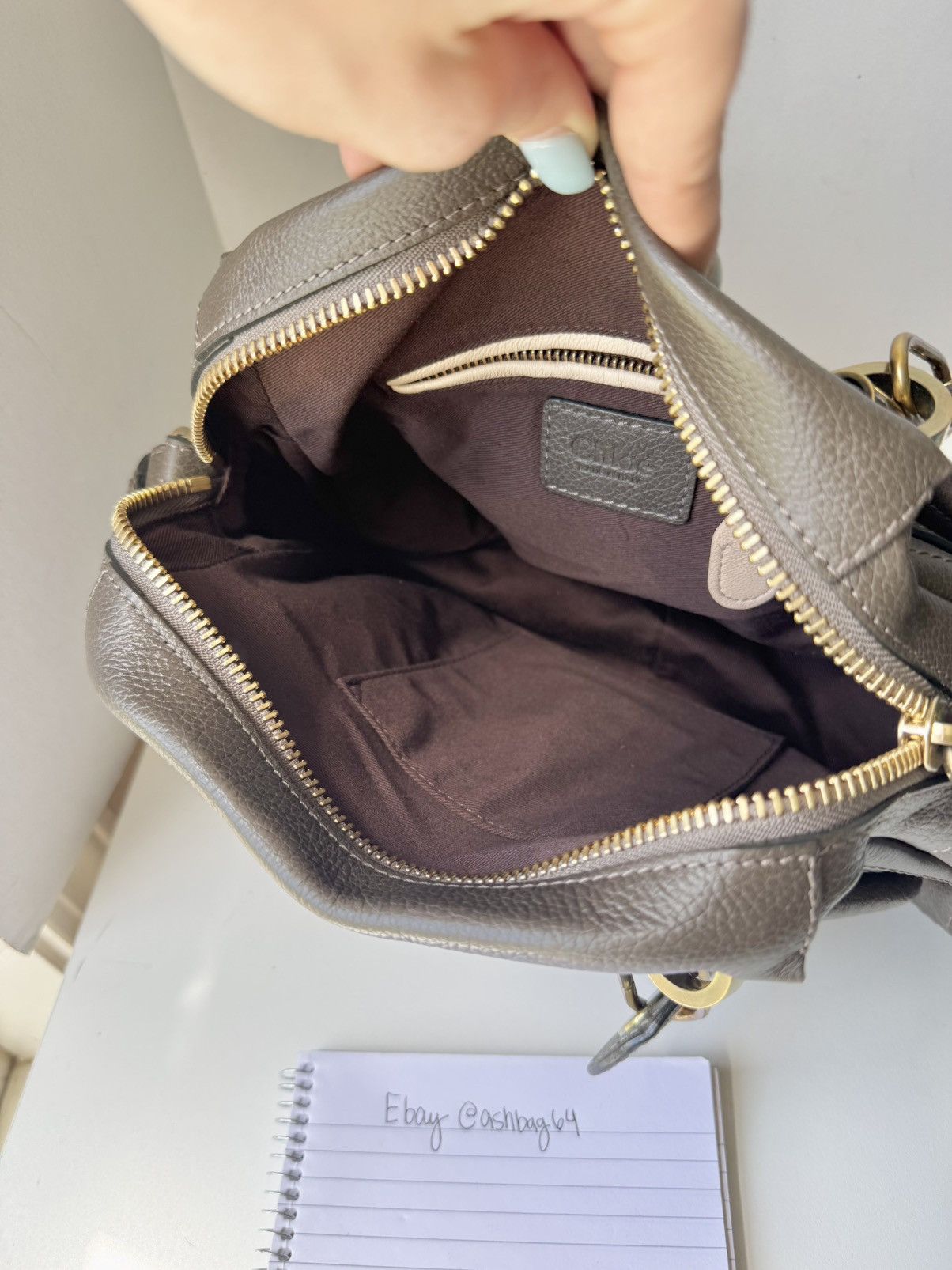 Chloe Chloé Paraty Medium Satchel – Gray with Auth Card Size ONE SIZE - 8 Thumbnail