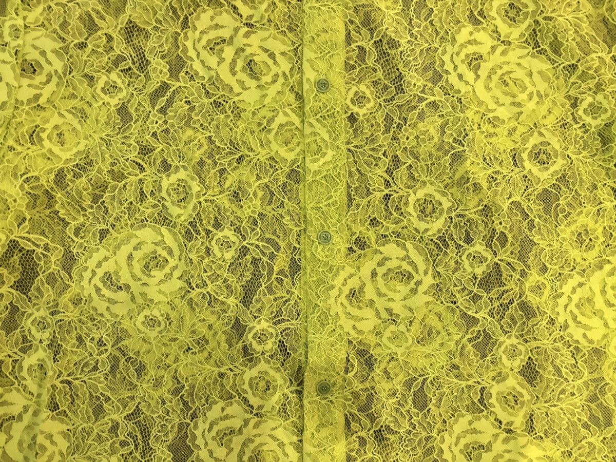 Casablanca *Runway piece* Lace neon long sleeve button up Size US L / EU 52-54 / 3 - 3 Thumbnail