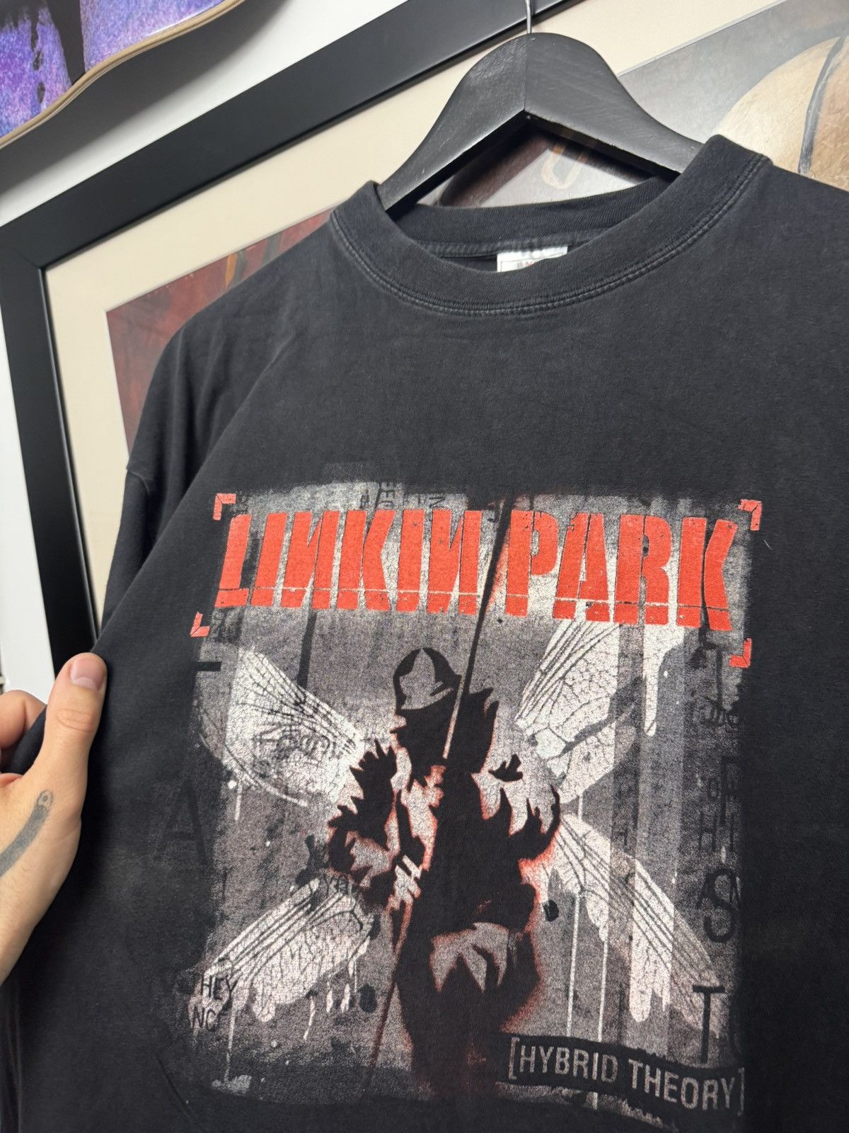 Band Tees Linkin Park Hybrid Theory Vintage Rock Band Print Tee Rare Size US XL / EU 56 / 4 - 3 Thumbnail