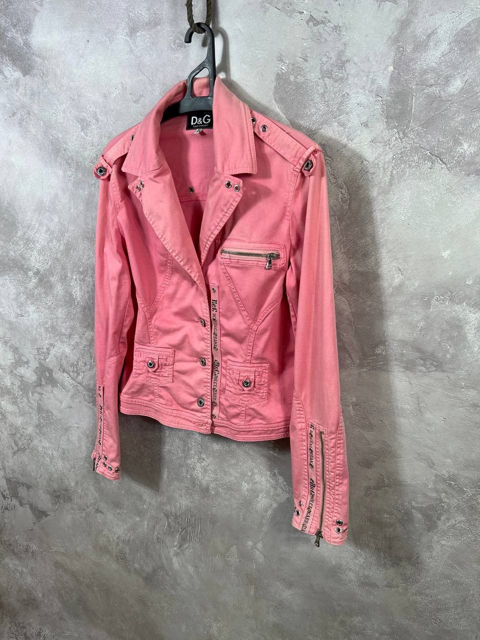 Dolce & Gabbana × Vintage Vintage Dolce Gabbana Biker Denim Jacket Size M / US 6-8 / IT 42-44 - 2 Thumbnail