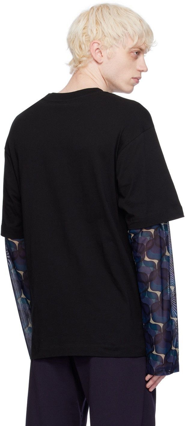 Dries Van Noten Dries Van Noten Black Layered Long Sleeve T-Shirt Size US XL / EU 56 / 4 - 3 Thumbnail