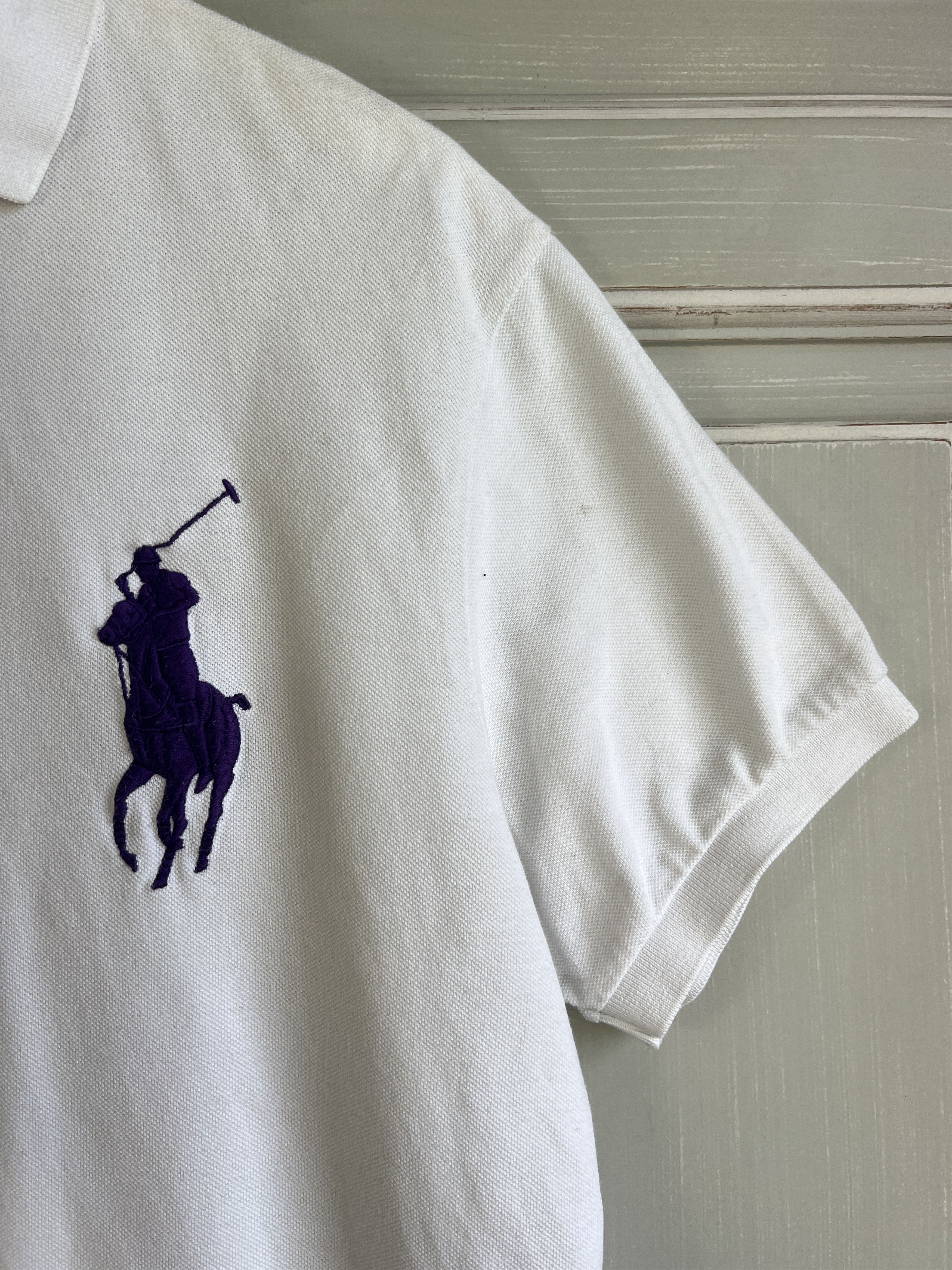 Polo Ralph Lauren Y2K RALPH LAUREN WHITE POLO SHIRT CHIEF KEEF STYLE Size US L / EU 52-54 / 3 - 3 Thumbnail