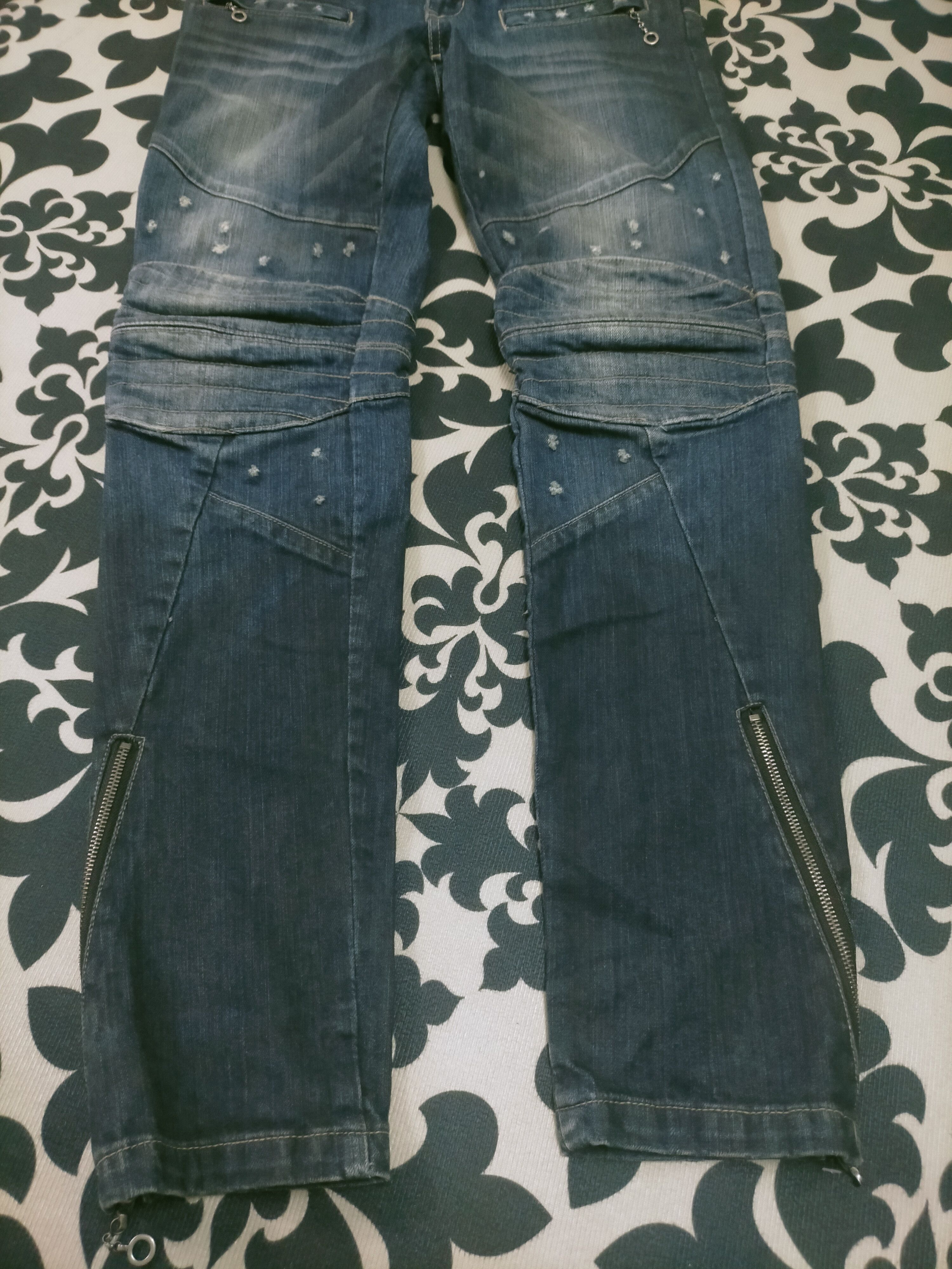 PPFM × Seditionaries 🔥D105 PPFM Archival Seditionaries Design Biker Jeans Size US 33 - 4 Thumbnail