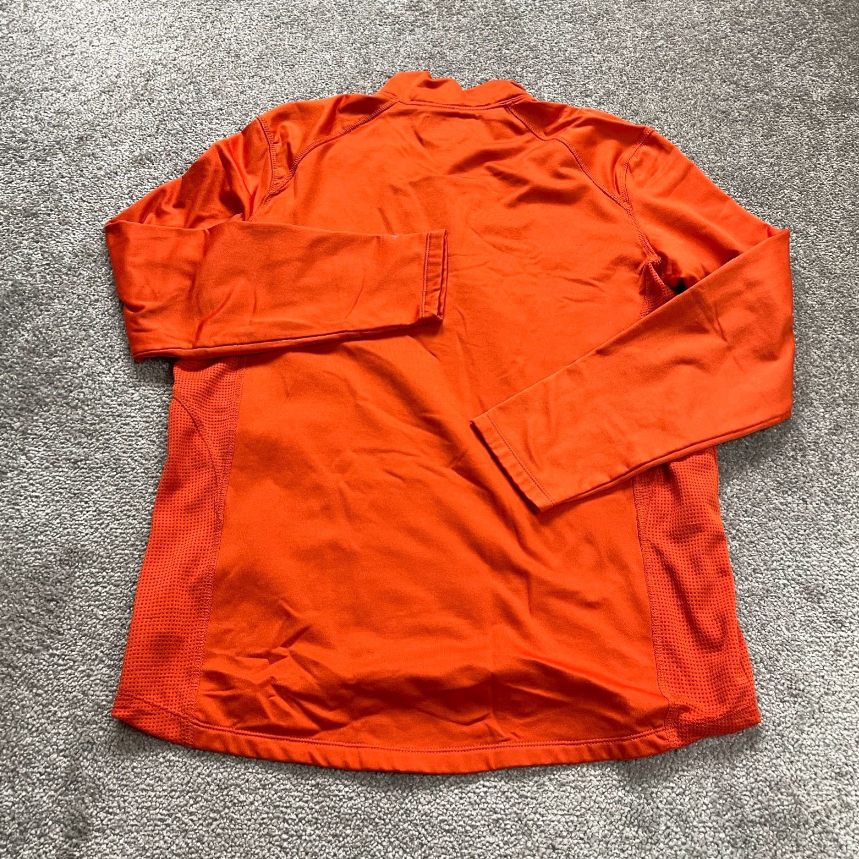 Pro Player Pro Player Perform Dri Jacket Mens M Orange 1/4 Zip Breathable Outdoor Activewear Shirt (Note: adjust to one-word category) Size US M / EU 48-50 / 2 - 2 Thumbnail