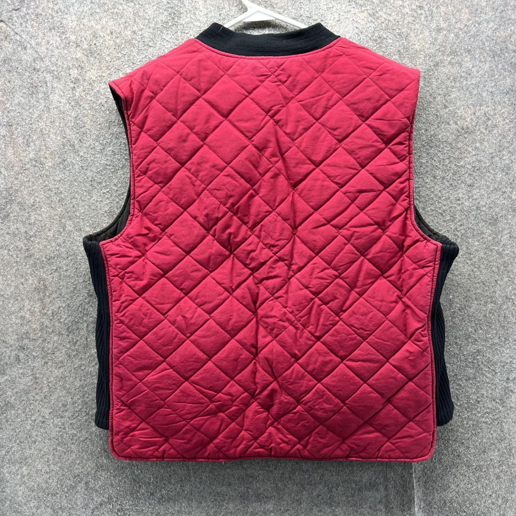 Polo Ralph Lauren VINTAGE Polo Ralph Lauren Vest Mens XL Red Black Quilted Reversible Full Zip Hunting VTG Size US XL / EU 56 / 4 - 6 Thumbnail