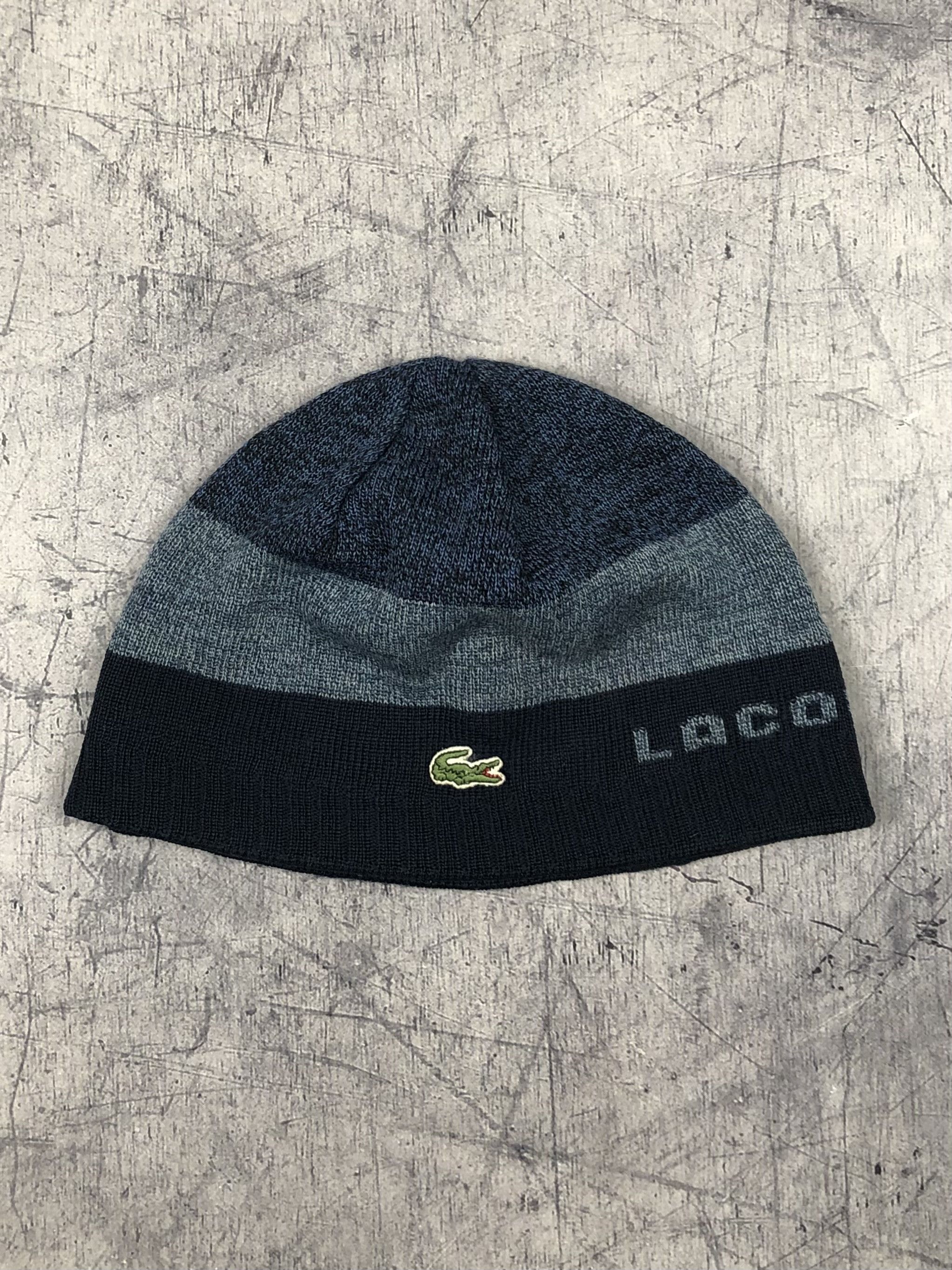 Lacoste Vintage 90s Lacoste Silk Wool Beanie Hat Size ONE SIZE - 1 Thumbnail