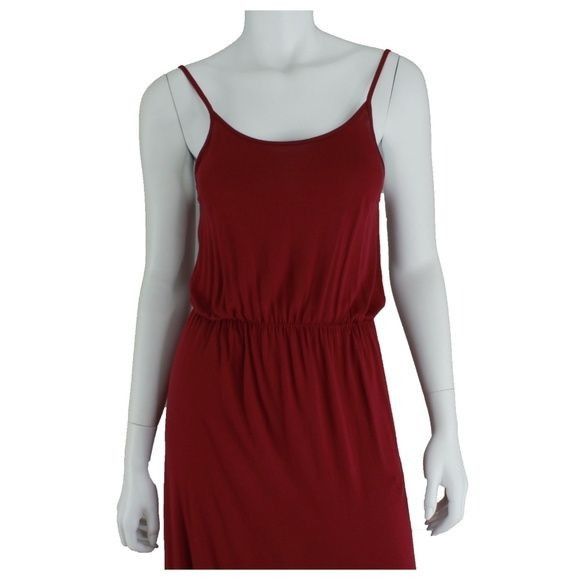 H&M H&M Divided Burgundy Maxi Dress Size S / US 4 / IT 40 - 2 Thumbnail