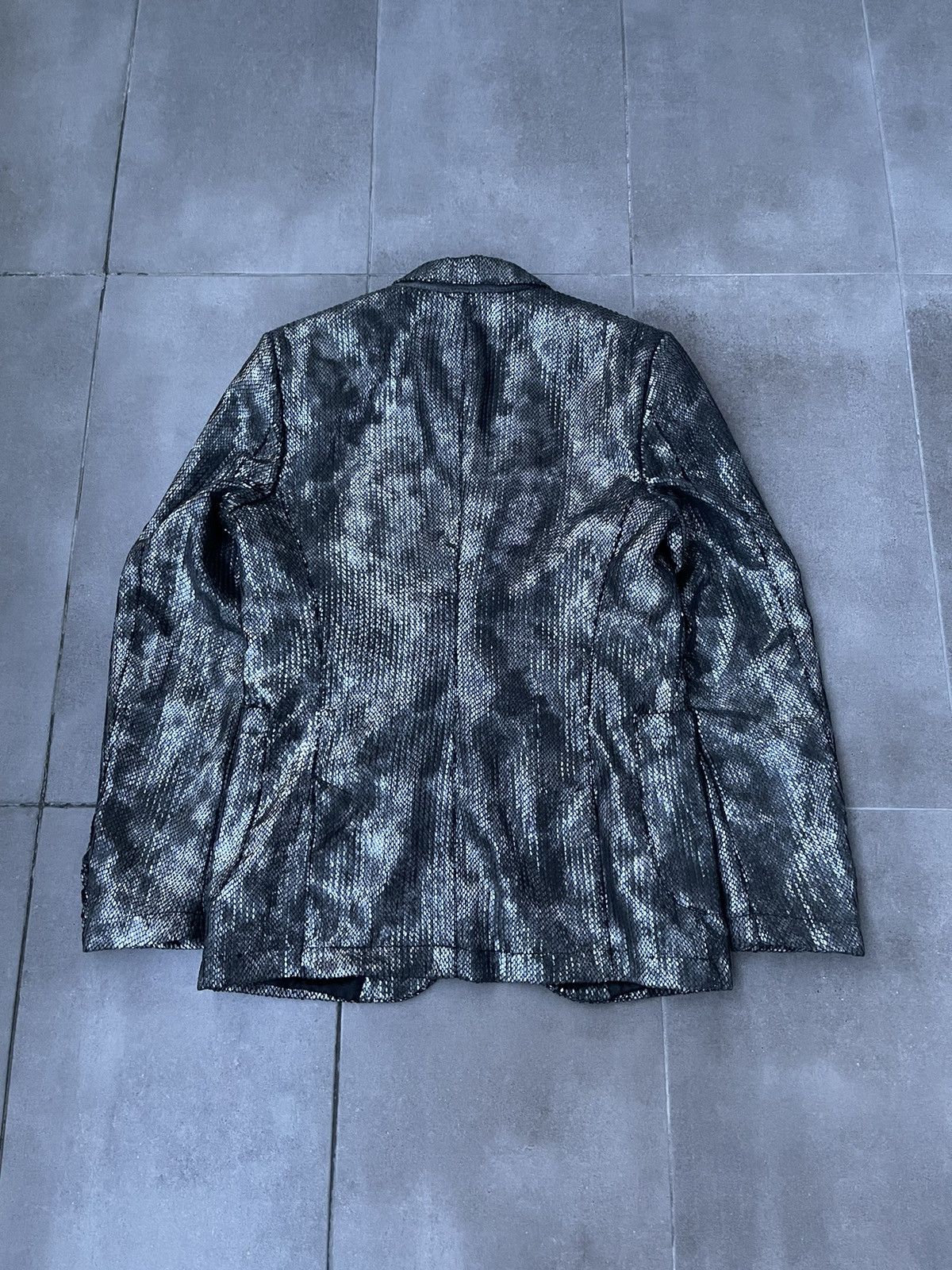 DRYKORN Drykorn Snake Skin Patter Sequin Grey Blazer Size 40R - 12 Thumbnail