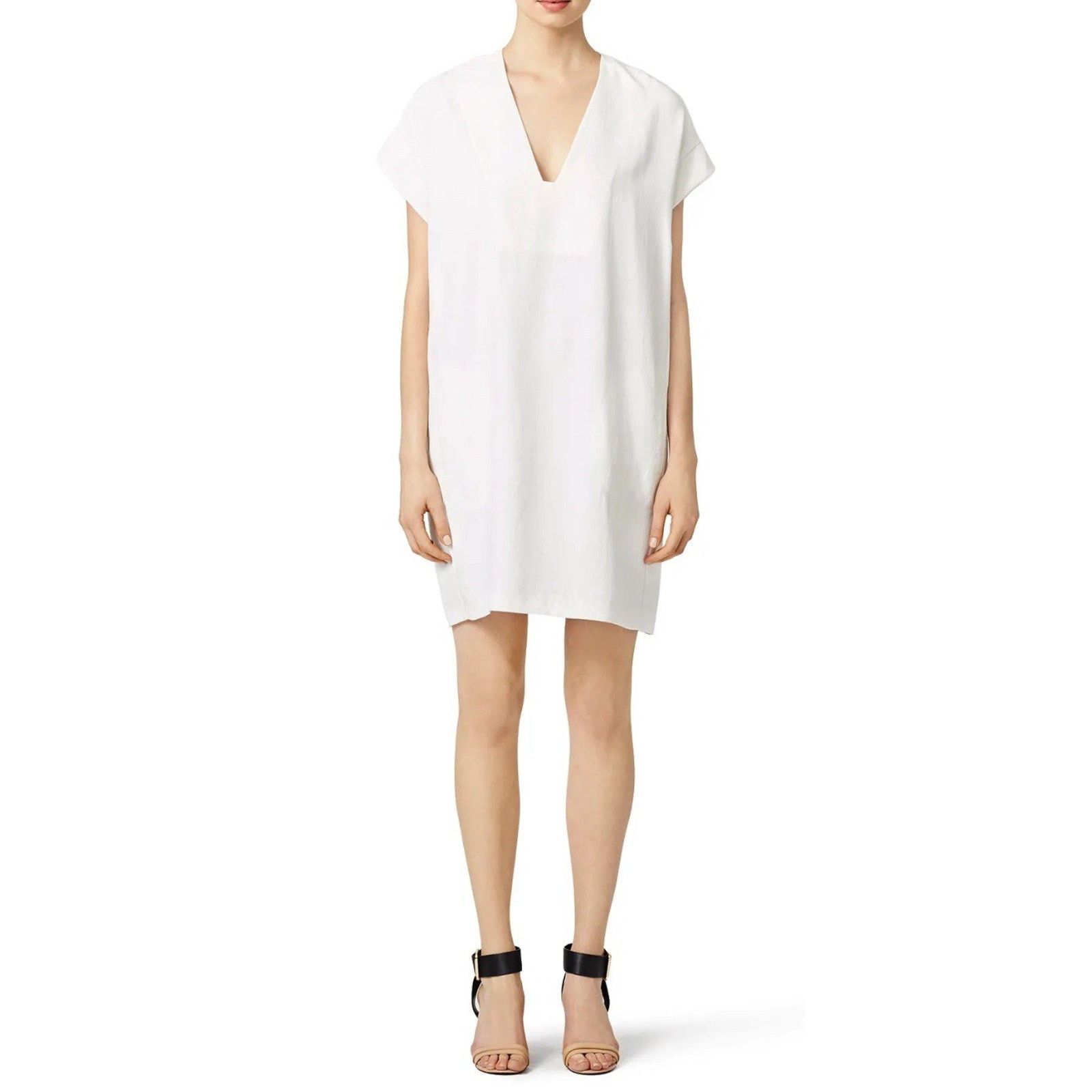 Vince Vince Ivory Cap Sleeve Popover e Pockets Dress XS A001036 Size S / US 4 / IT 40 - 1 Thumbnail