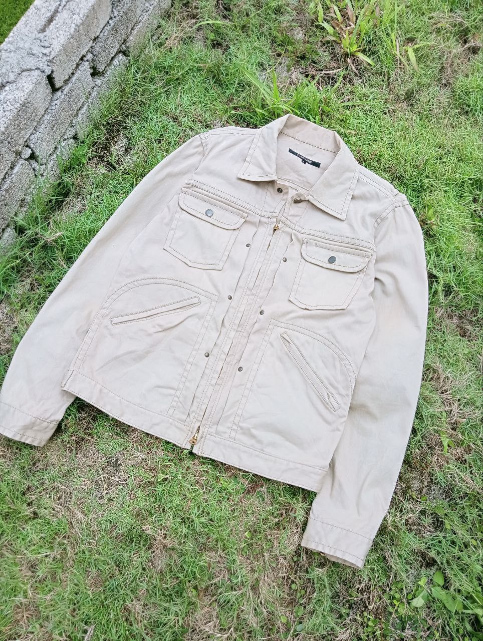 Japanese Brand STUDIO ORIBE JAPAN KHAKI JACKET Size US L / EU 52-54 / 3 - 2 Thumbnail