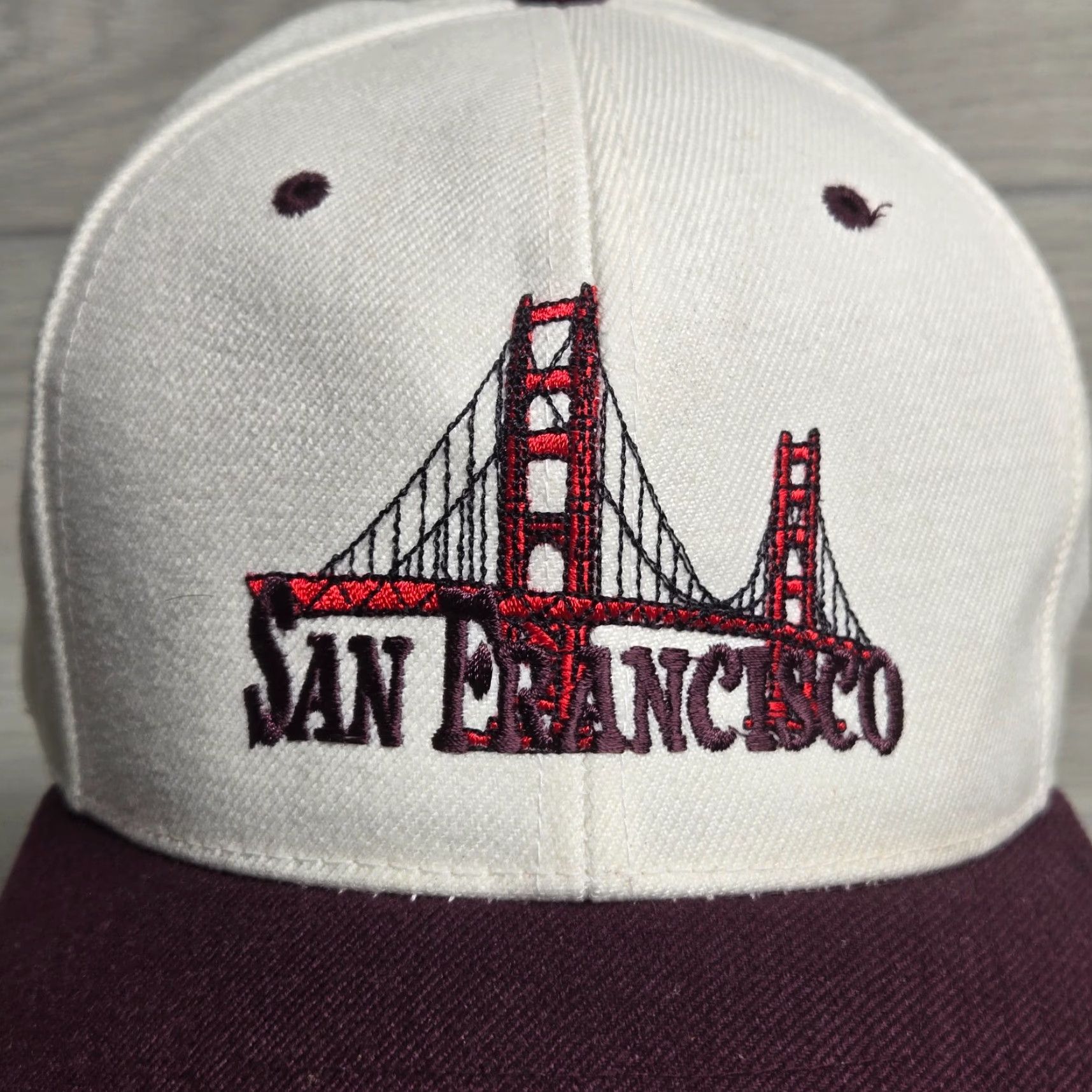Vintage Lanza Hat Baseball Cap One Size Straps Adjustable USA Tourism Taupe Gray Men Size ONE SIZE - 2 Thumbnail