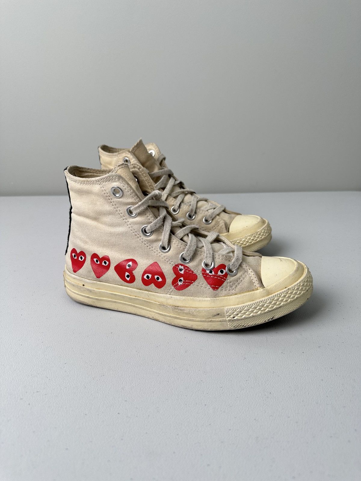 Comme des Garcons Comme Des Garcons Play High Sneakers Monogram Size US 7 / IT 37 - 1 Thumbnail