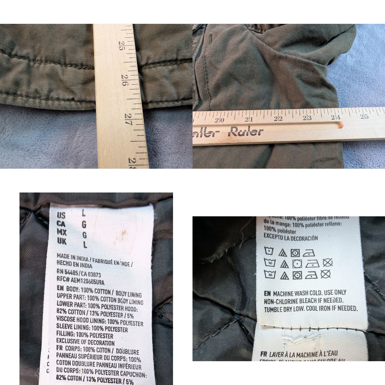 American Eagle Outfitters American Eagle Outfitters Jacket Canvas Plaid Lined Green Mens Regular Size L Winter Fashion Bomber Jacket Coat Size US L / EU 52-54 / 3 - 8 Thumbnail