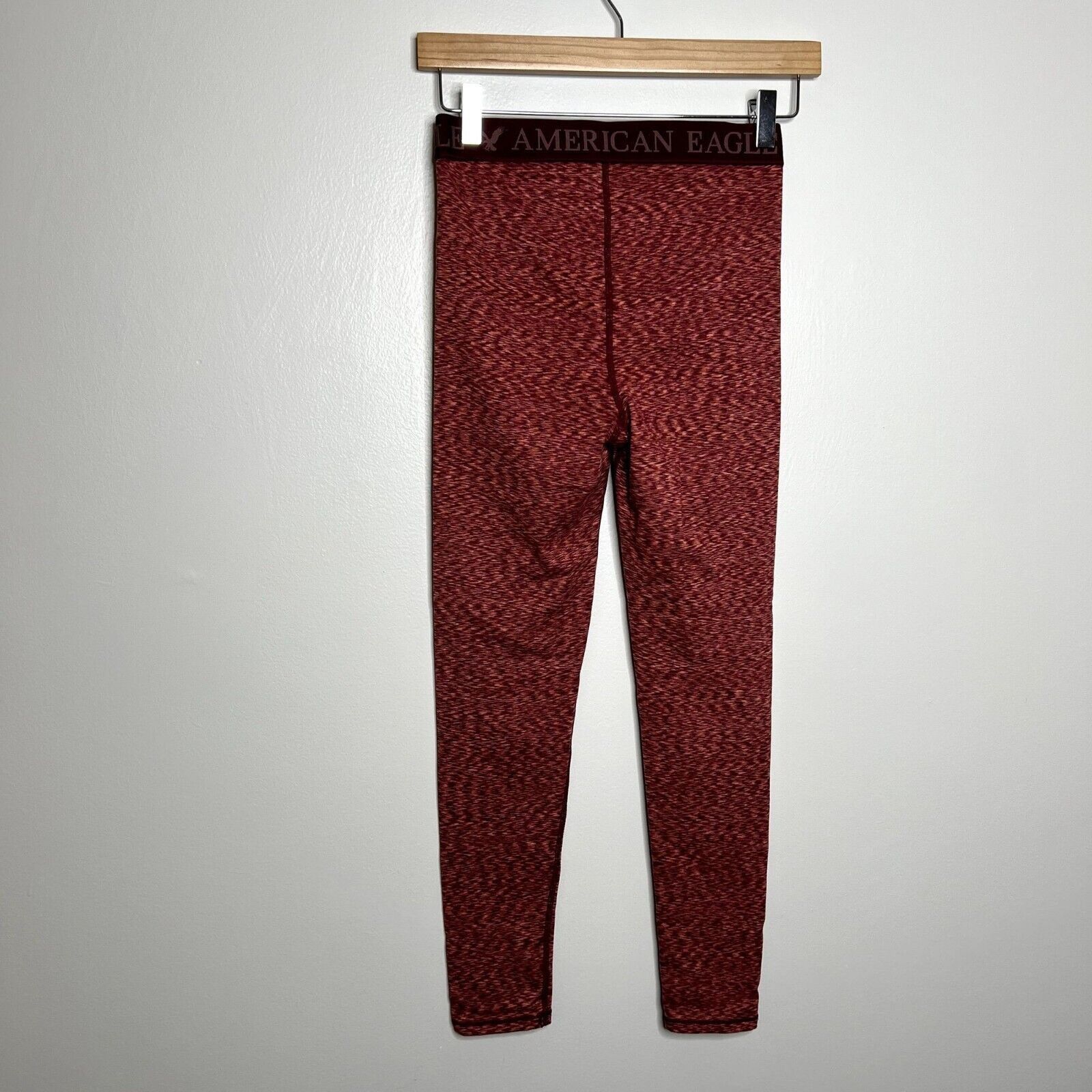 American Eagle Outfitters American Eagle Red High Rise Pajama Leggings Size 27" / US 4 / IT 40 - 3 Thumbnail