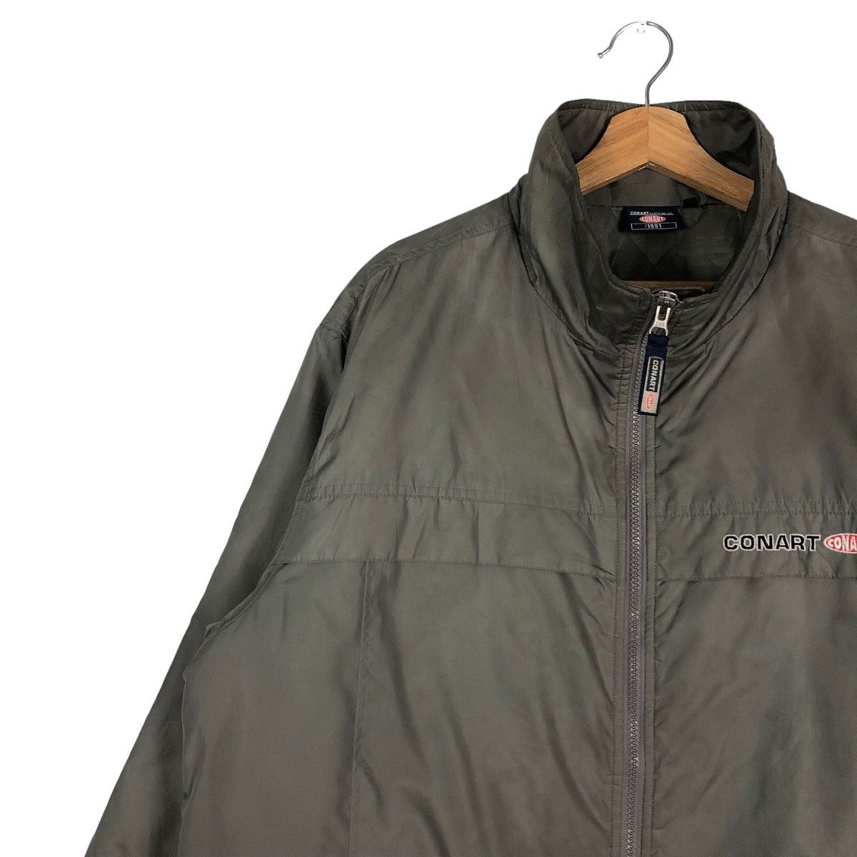 Japanese Brand 🔥Vintage Double Layer Jacket Zipper Conart Big Logo Size US L / EU 52-54 / 3 - 7 Thumbnail