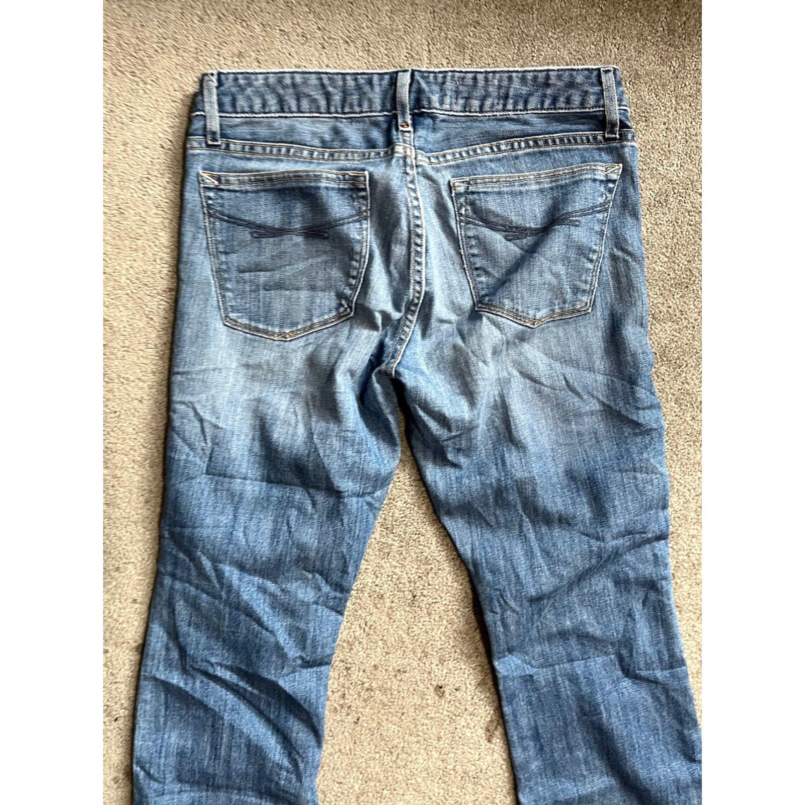 Gap GAP Jeans Curvy Stretch Women Vintage 28 in 32 in 6 Regular Medium Wash Blue Denim 5-Pocket Design Buttons Zipper Rise Mid 8.5-10.5 in Size 28" / US 6 / IT 42 - 4 Thumbnail