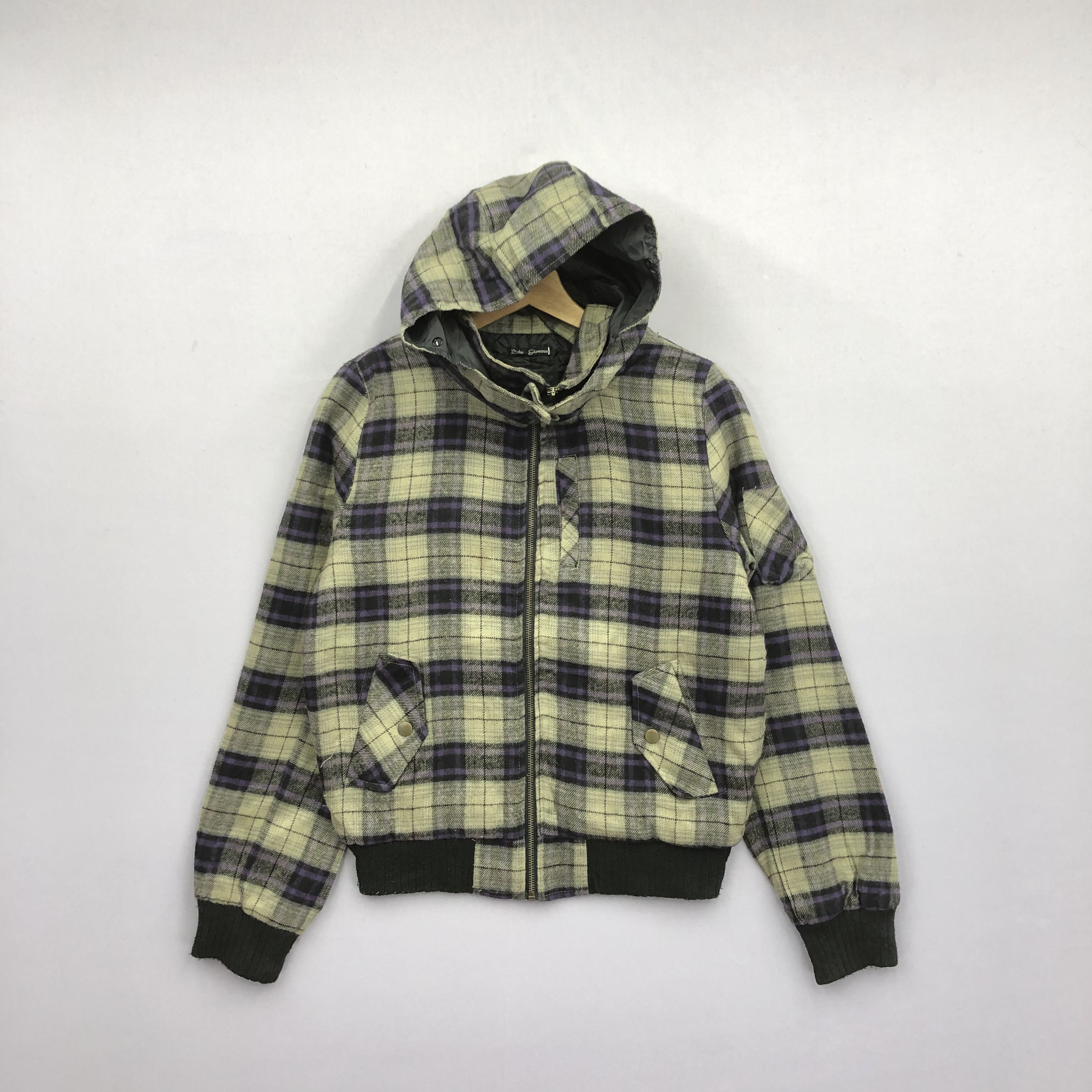 Japanese Brand 90s Riche Glamour Tartan Jacket Japanese Checkered Jackets Size US M / EU 48-50 / 2 - 3 Thumbnail