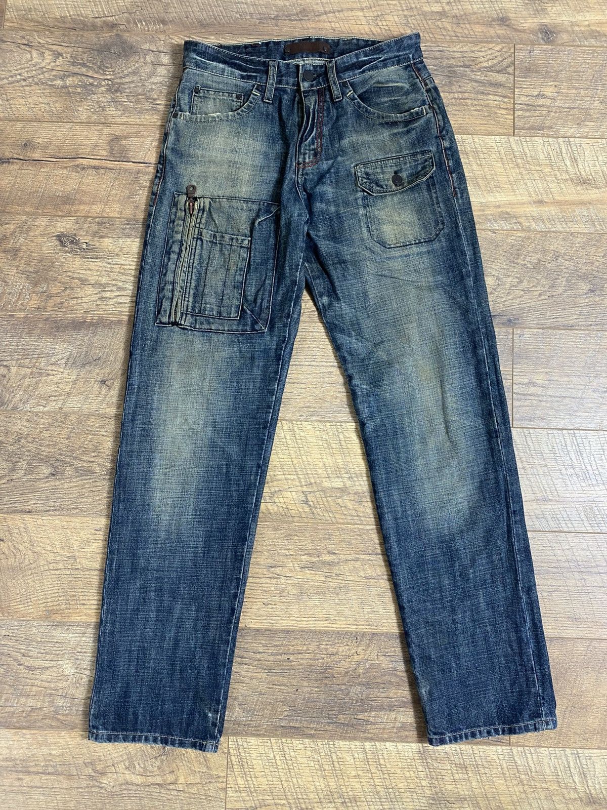 Japanese Brand Rare Y2K Baggy Jeans | Archive Avant-garde 90s Grunge Style Size US 32 / EU 48 - 1 Thumbnail