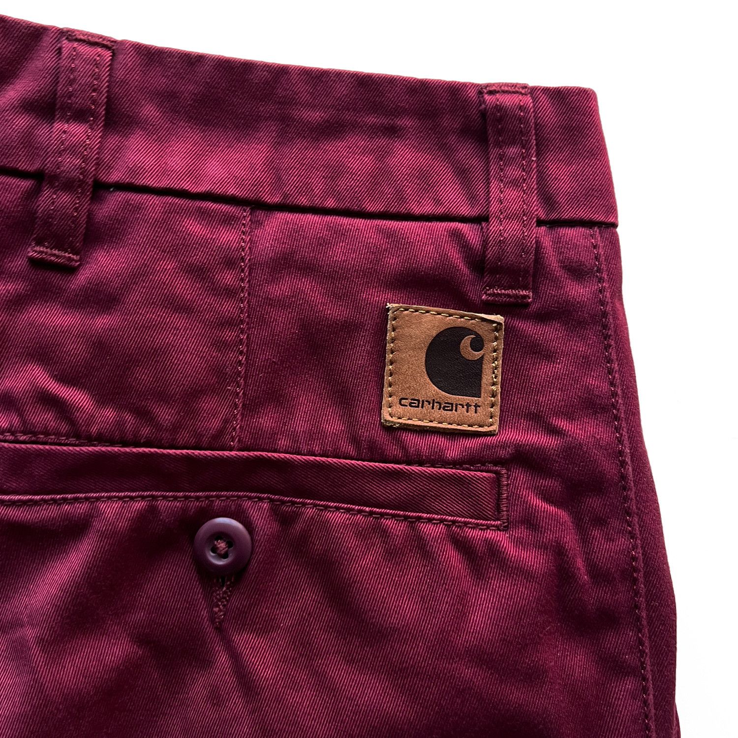 Carhartt Wip X'Johnson Cropped Pant in Burgundy Red Size US 27 - 7 Thumbnail