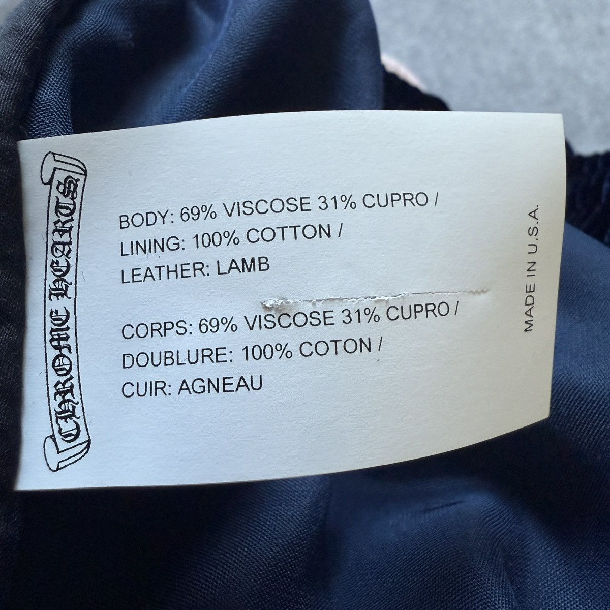 Chrome Hearts Chrome Hearts So it goes Navy Track pant Size L Size US 32 / EU 48 - 6 Thumbnail