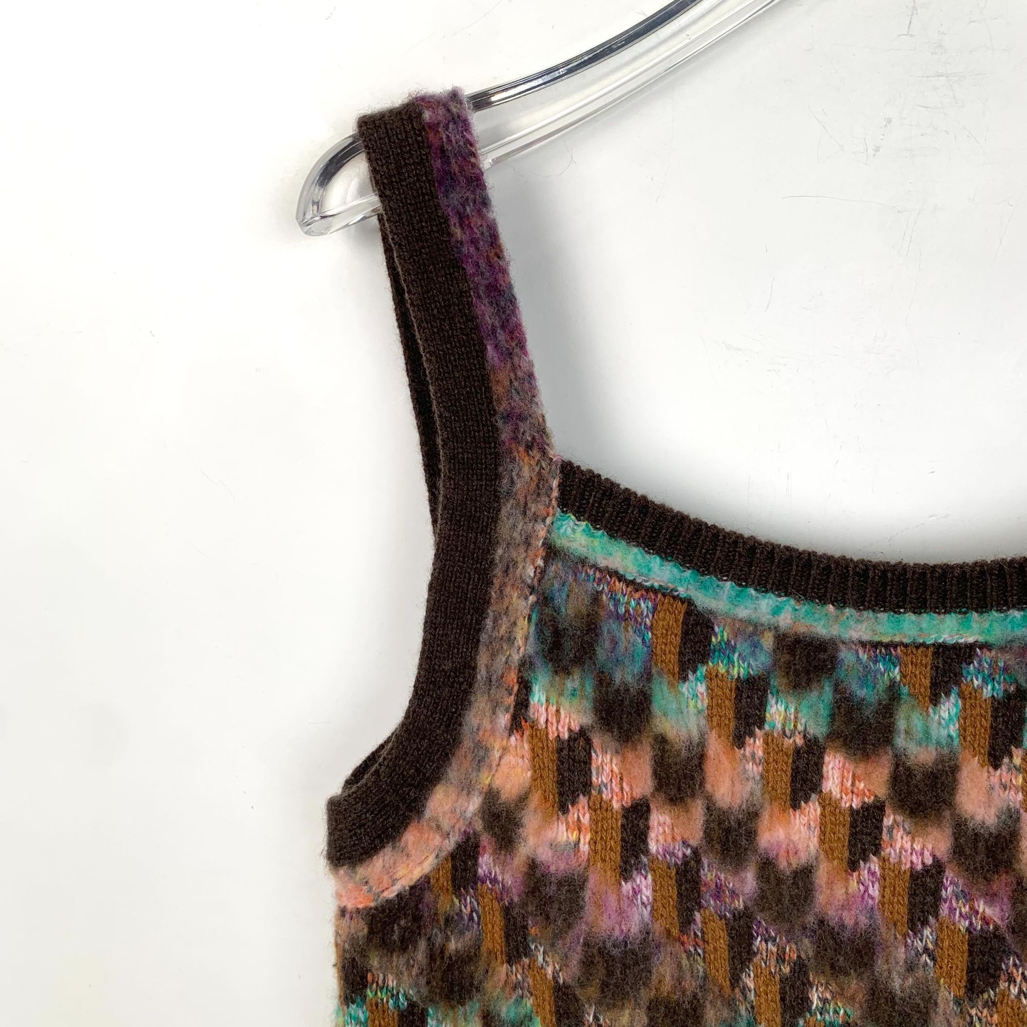 Chanel Chanel Multicolor Plaid Cashmere & Virgin Wool Camisole Tank Size S / US 4 / IT 40 - 9 Thumbnail