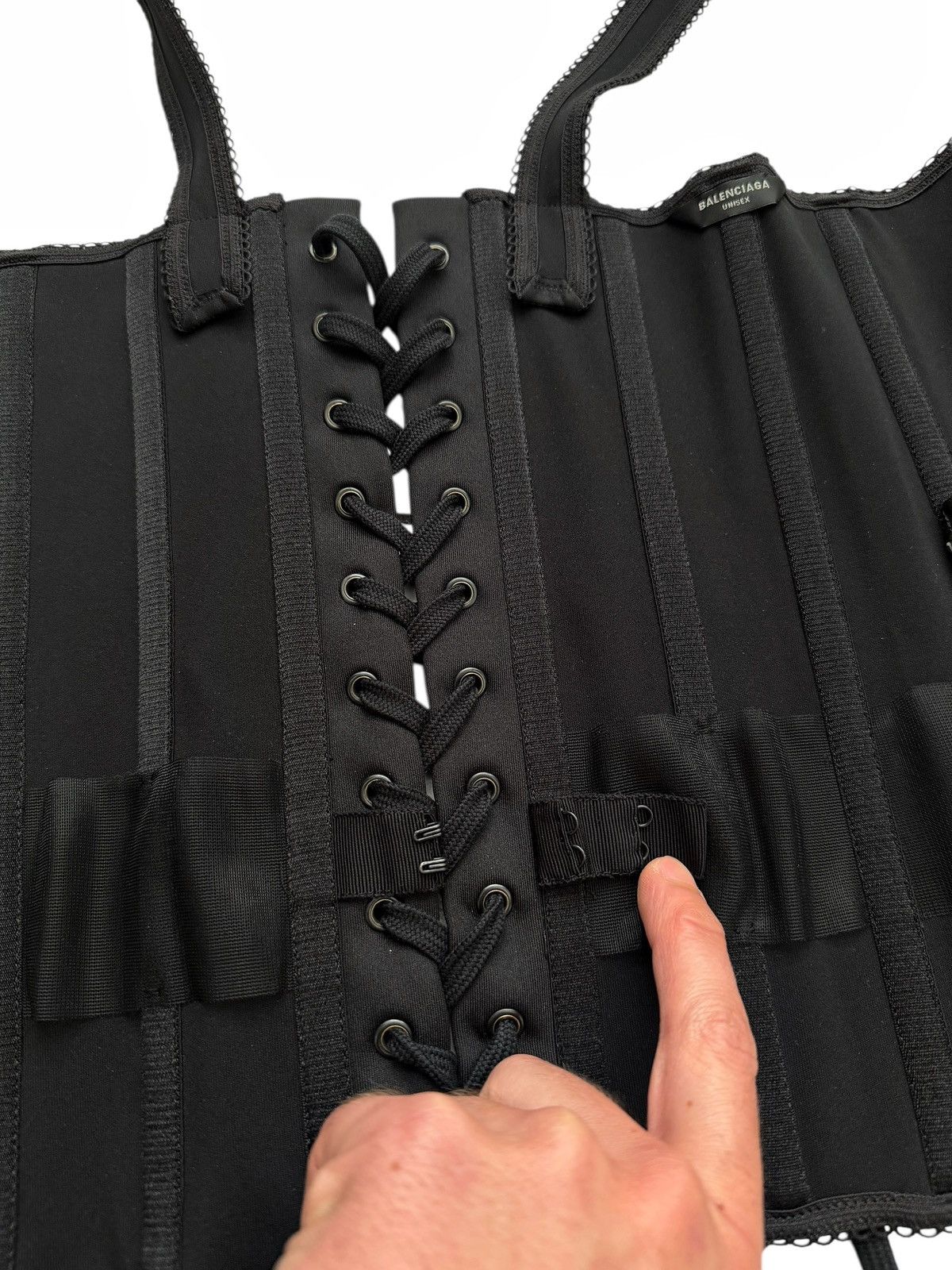 Balenciaga 2023 Runway Mudshow Unisex Corset Black Size US XL / EU 56 / 4 - 21 Thumbnail