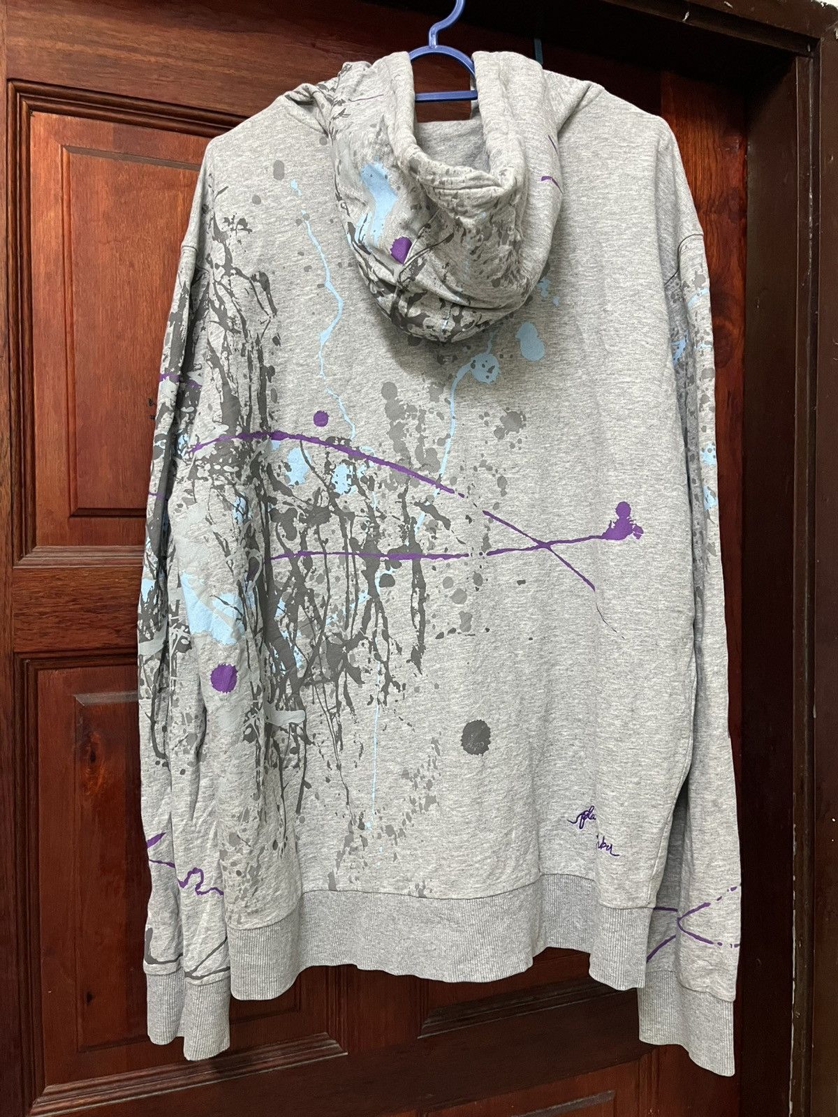 Fubu FUBU Collection Zip Hoodie Grey Paint Splatter Rare Design Size US L / EU 52-54 / 3 - 2 Thumbnail