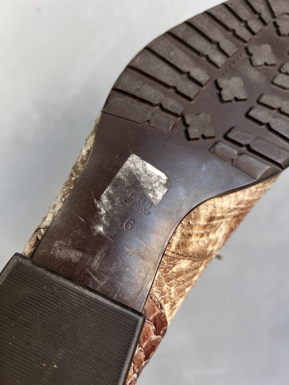 If Six Was Nine Python Shoes Snakeskin Leather hedi slimane style y2k Cowboy Size US 6 / IT 36 - 8 Thumbnail