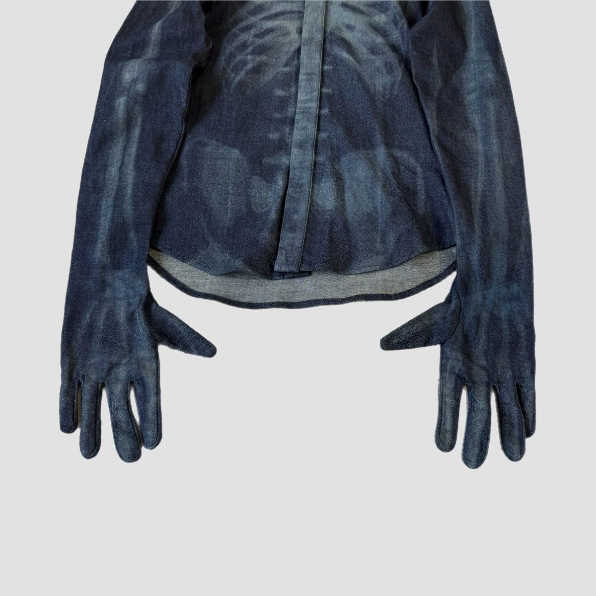 Off-White Off-White Body Scan X-Ray Denim Hoodie Size US M / EU 48-50 / 2 - 14 Thumbnail