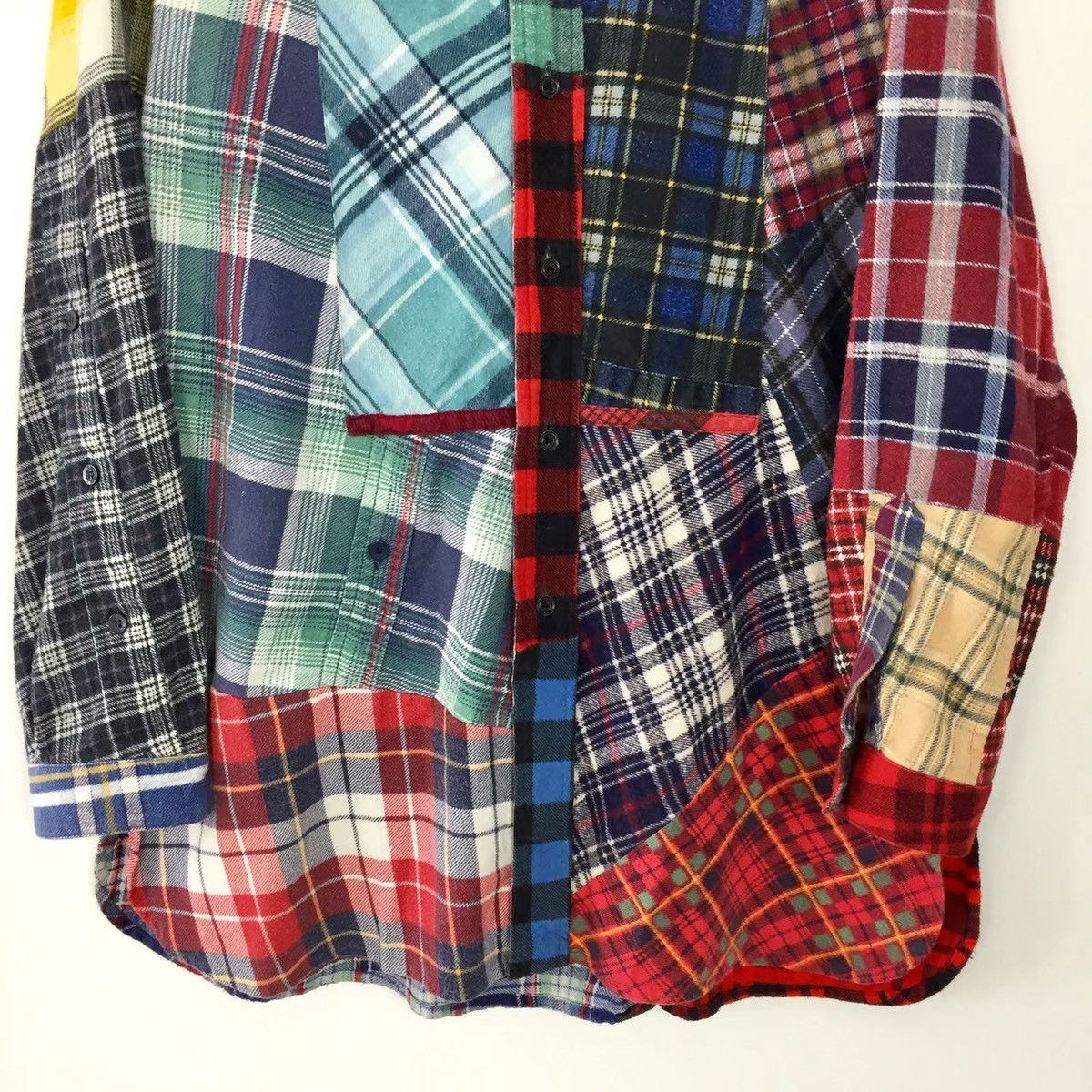 Needles REBUILD BY NEEDLES FW16 PATCHWORK FLANNEL SHIRT Size US M / EU 48-50 / 2 - 5 Thumbnail