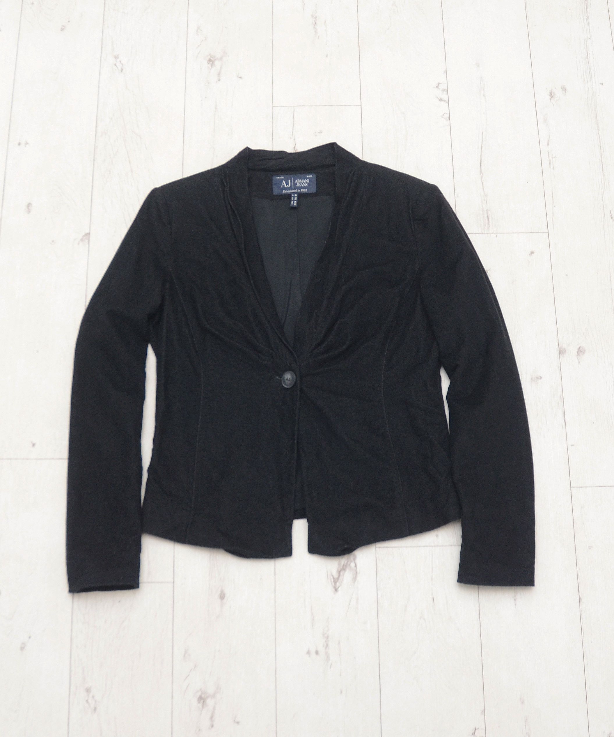 Armani × Giorgio Armani Armani Jeans Cotton Viscose Luxury Blazer Jacket Size XL / US 12-14 / IT 48-50 - 1 Thumbnail
