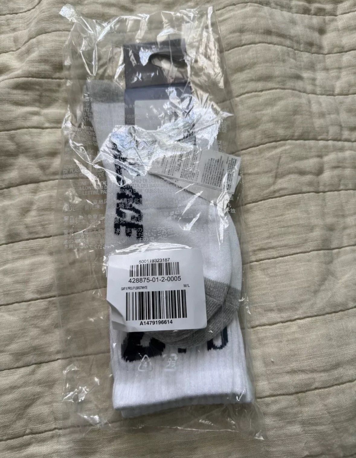 Gap × Palace Palace Gap Socks White M/L Size ONE SIZE - 2 Thumbnail
