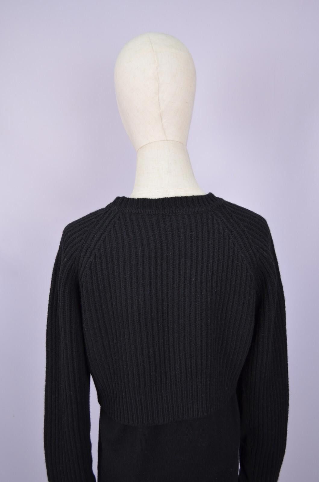 Acne Studios Acne Studios Womens Black Hurst Layered Wool Sweater Size XS Size XS / US 0-2 / IT 36-38 - 9 Thumbnail