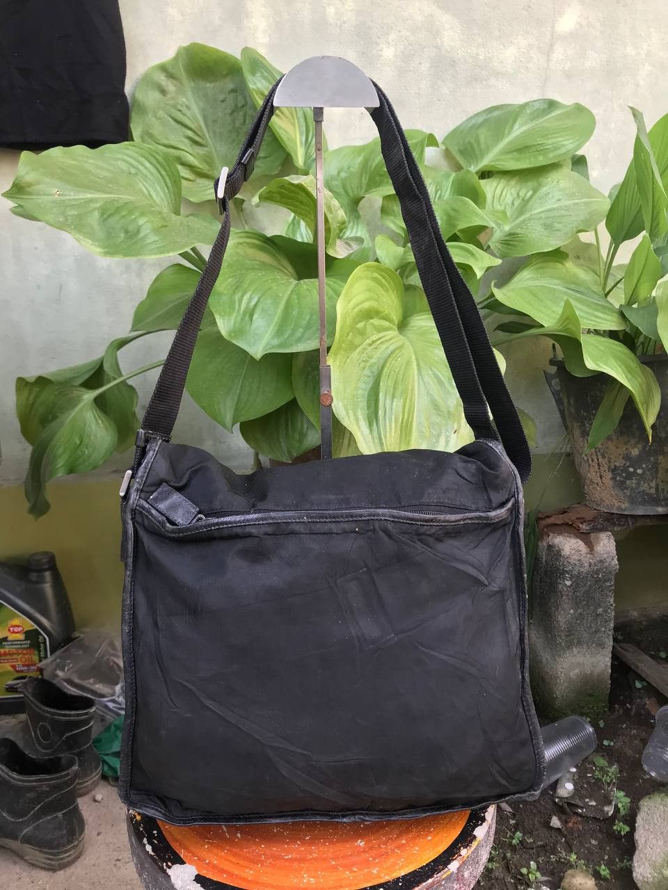 Prada × Vintage Vintage Prada Shoulder Messger Black Bag Size ONE SIZE - 3 Thumbnail