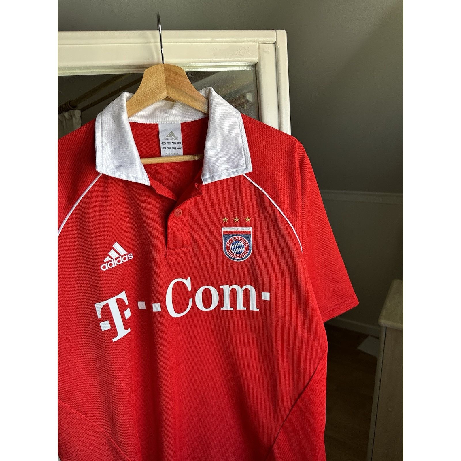 Adidas BAYERN MUNICH 2005 2006 HOME FOOTBALL SHIRT SOCCER JERSEY AD Size US L / EU 52-54 / 3 - 4 Thumbnail