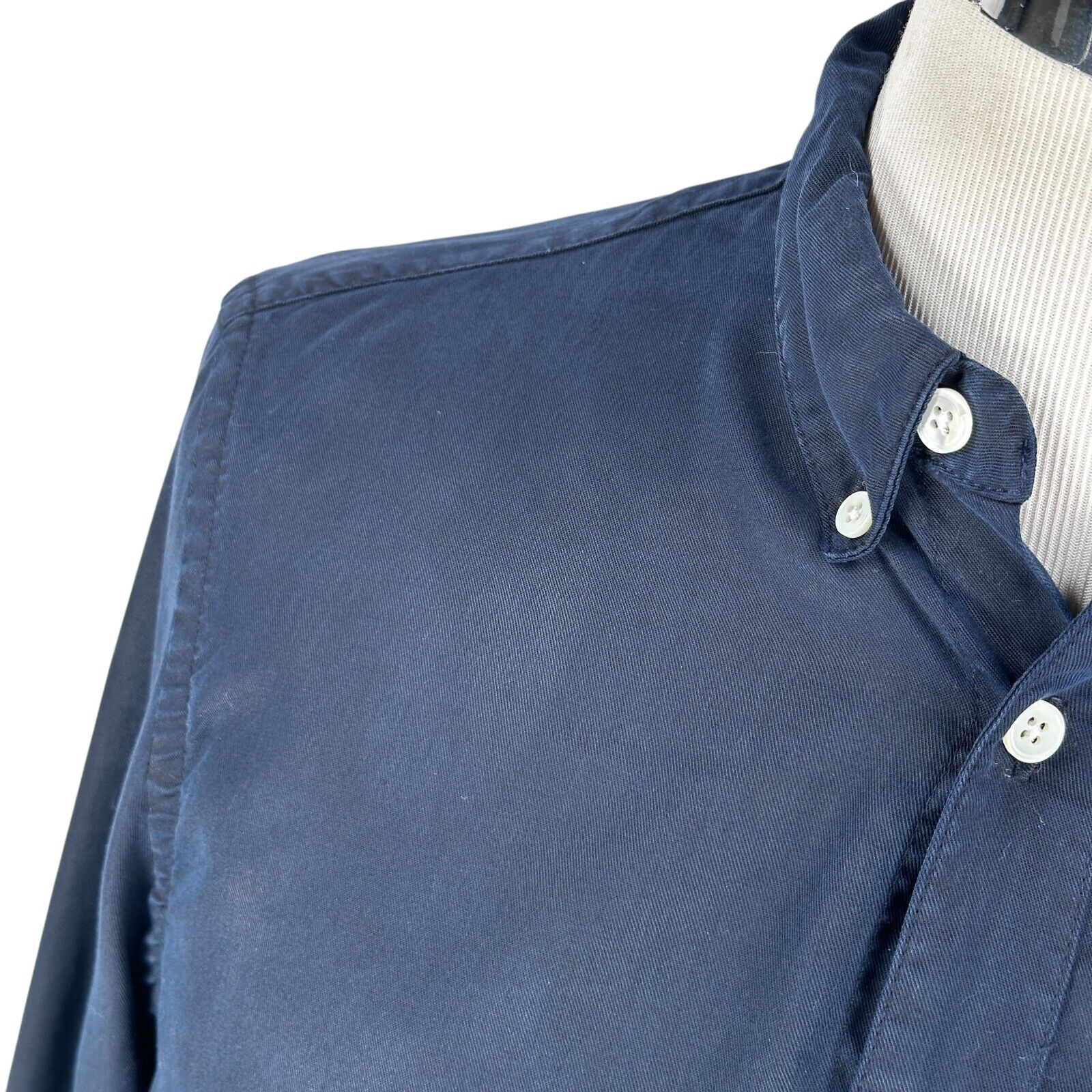 NN07 NN07 Falk 5759 Shirt Men’s Small Navy Blue Slim Button Down Size US S / EU 44-46 / 1 - 3 Thumbnail