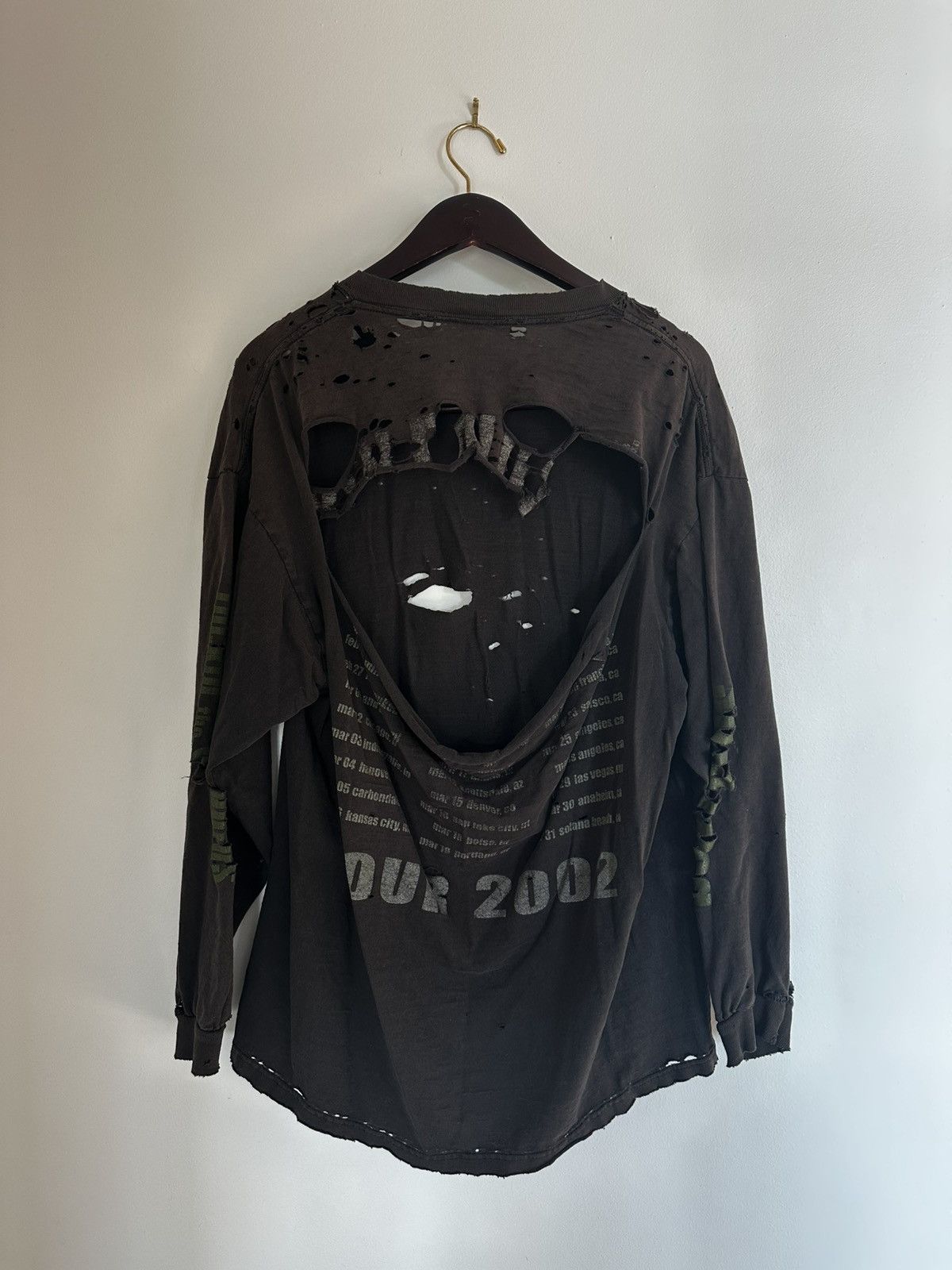 Band Tees × Vintage 2002 Ben Folds ‘Rockin the Suburbs’ Tour Long Sleeve Shirt Size US XL / EU 56 / 4 - 2 Thumbnail