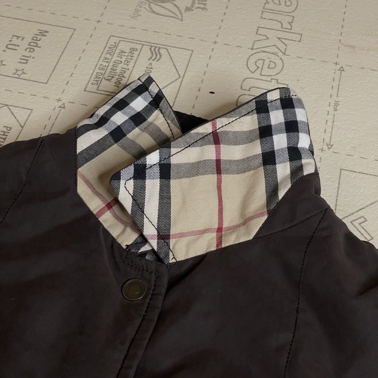 Burberry Burberry Quilted VINTAGE Jacket Nova check Diamond women's Size L / US 10 / IT 46 - 11 Thumbnail