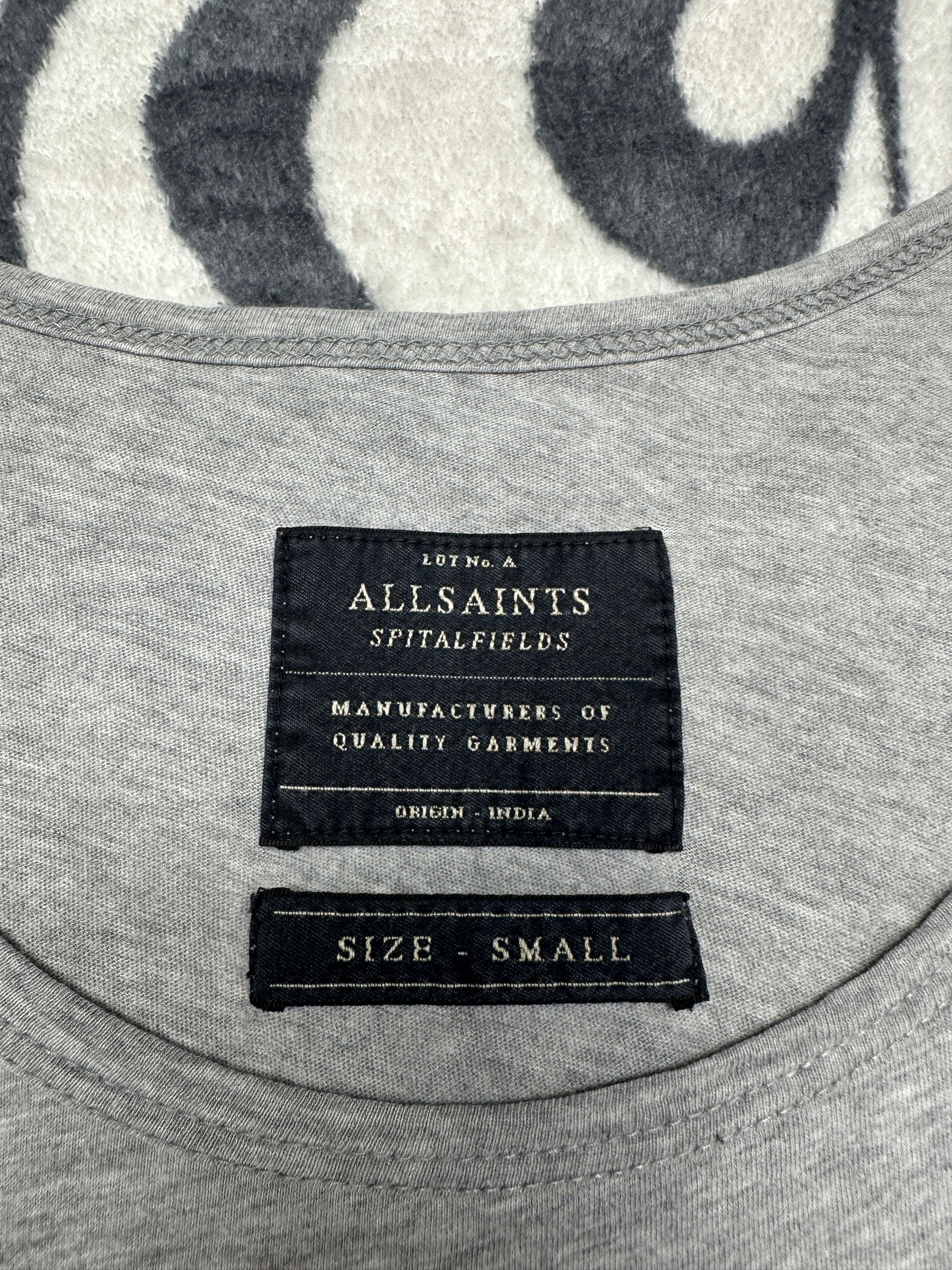 Allsaints AllSaints Mens Tonic Vest Grey Sleeveless T-Shirt Size US S / EU 44-46 / 1 - 4 Thumbnail