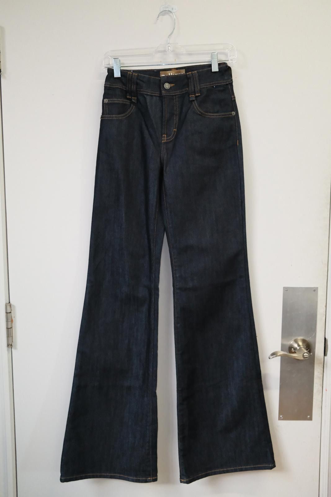 00's Galliano Dark Wash Flared Jeans