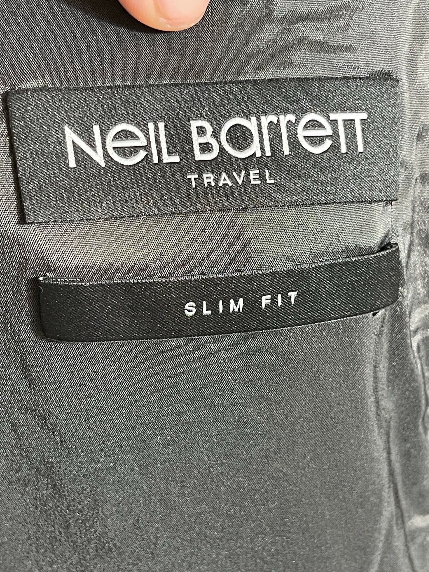 Neil Barrett Gray Wool Blend Coat with Faux Fur Collar Size L Size US XXS / EU 40 - 7 Thumbnail