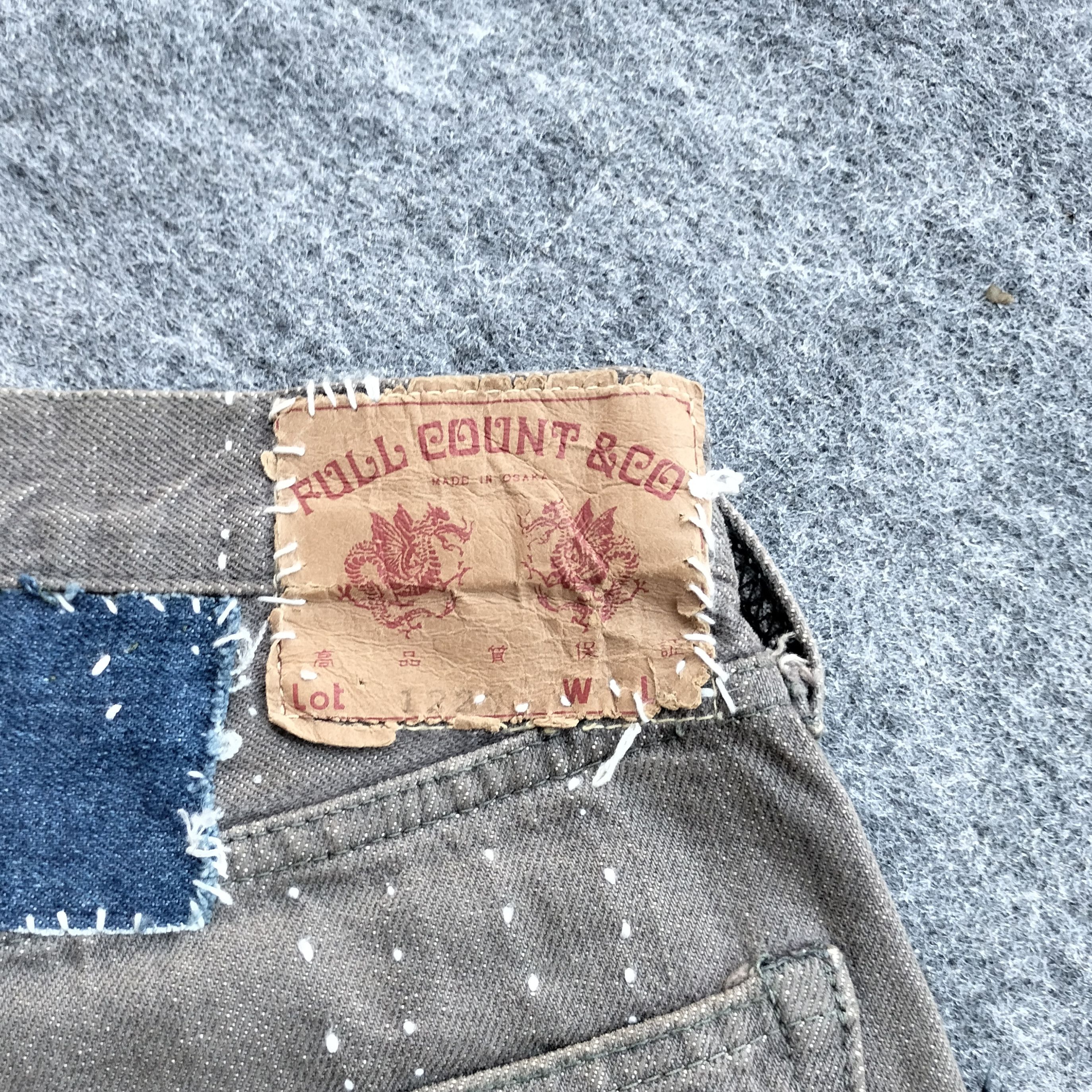 Full Count & Co. Vtg Full count & co patchwork sashiko selvedge denim Size US 32 / EU 48 - 12 Thumbnail