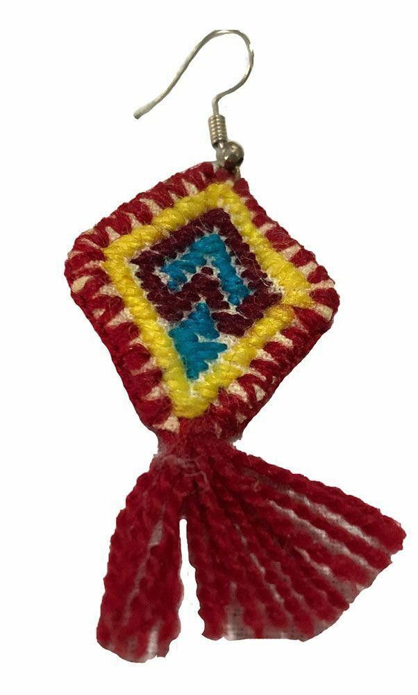 Designer New Red Yellow And Blue Earrings. Size ONE SIZE - 2 Thumbnail